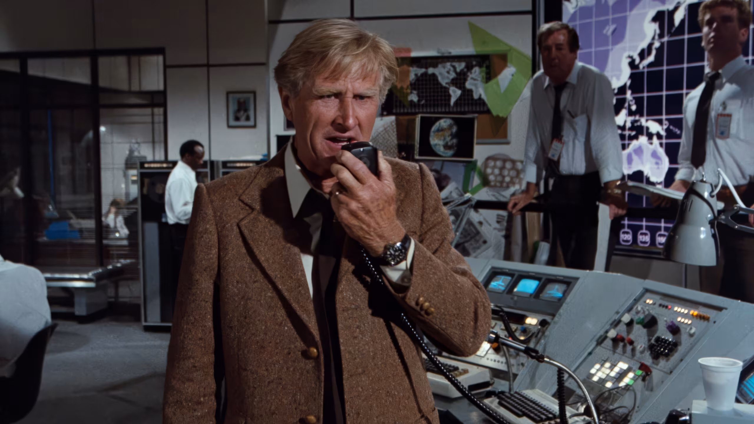 Lloyd Bridges wearing Unidentified Watch in Airplane II: The Sequel