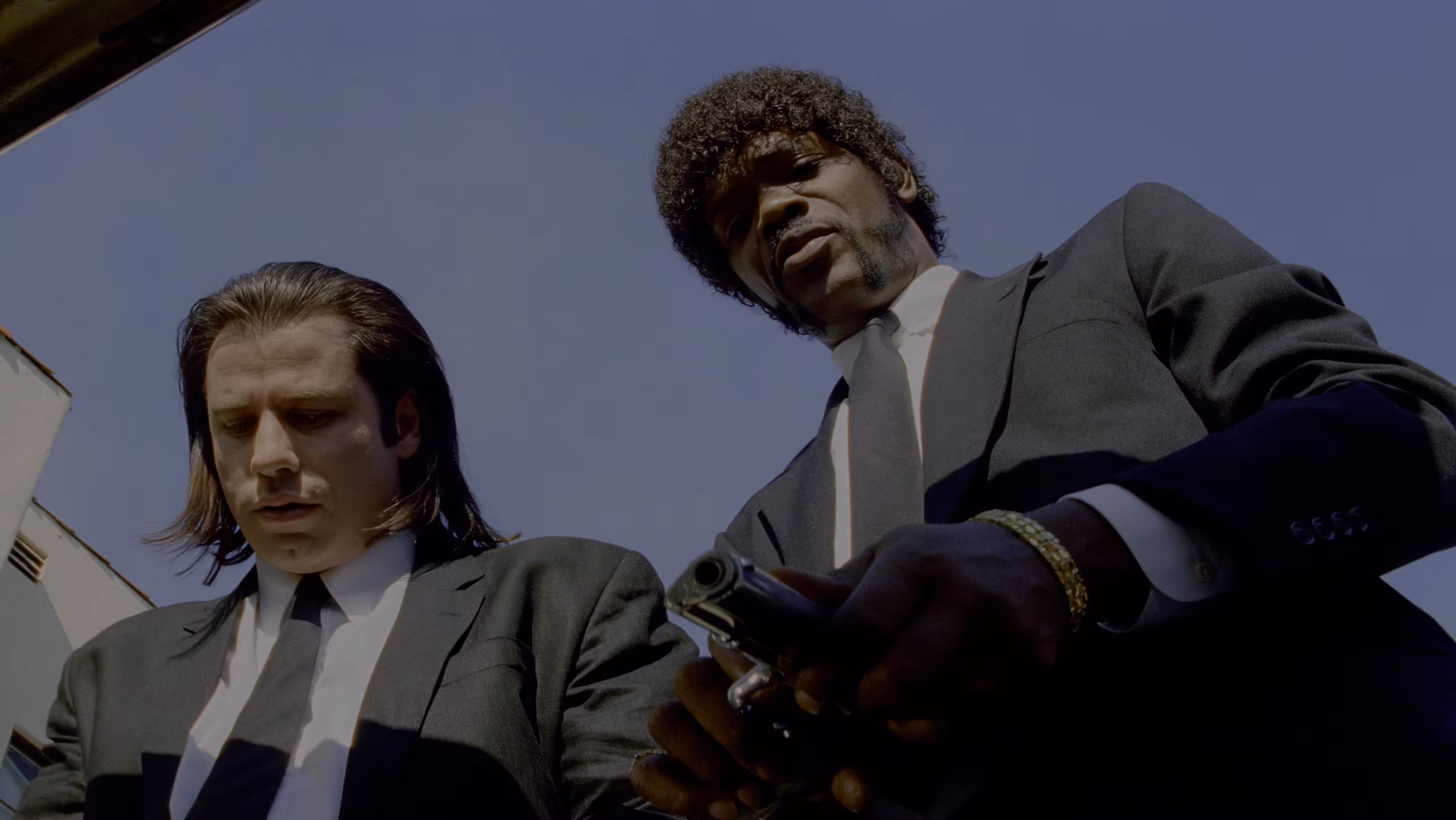Samuel L. Jackson wearing Geneva Gold-Tone Wristwatch in Pulp Fiction