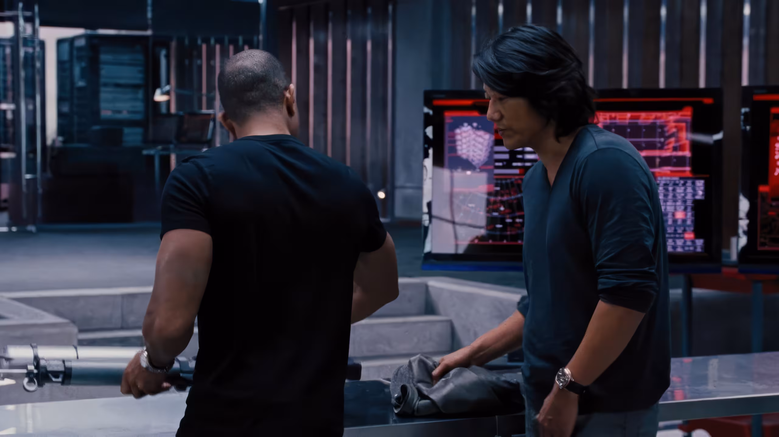 Sung Kang wearing Unidentified watch in Fast & Furious 6