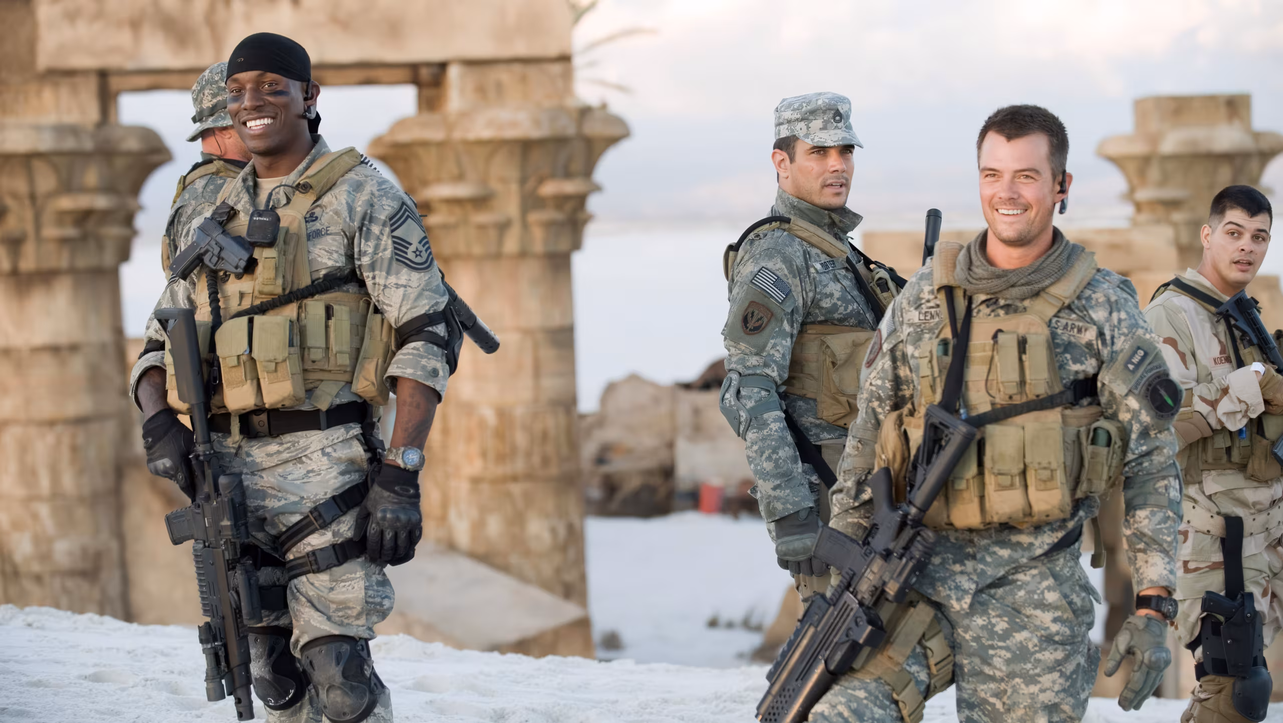 Tyrese Gibson wearing MTM Patriot in Transformers
