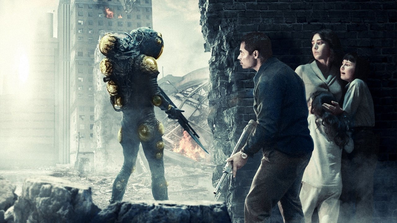 Michael Peña wearing Rotary Skeleton in Extinction