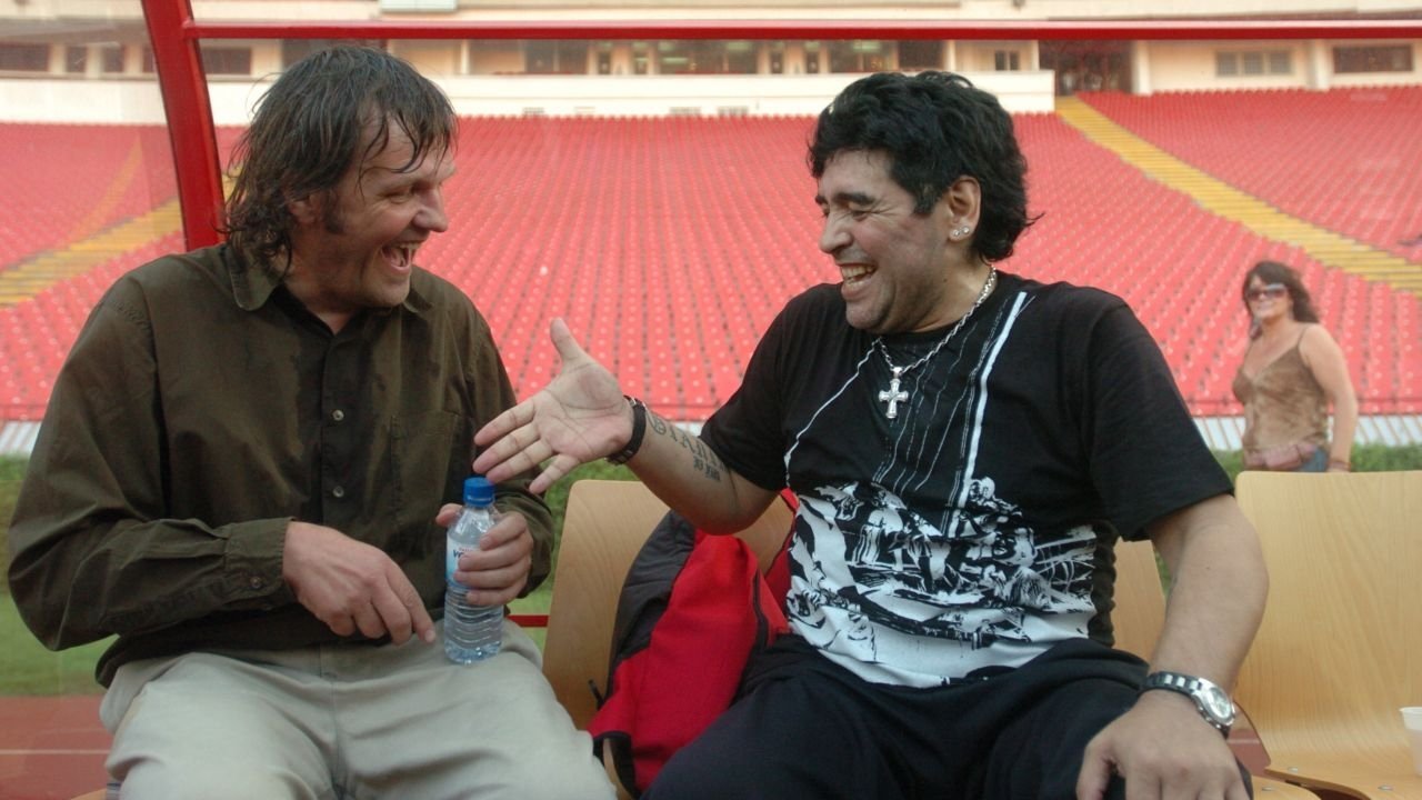 Diego Maradona wearing Chanel J12 Superleggera in Maradona by Kusturica