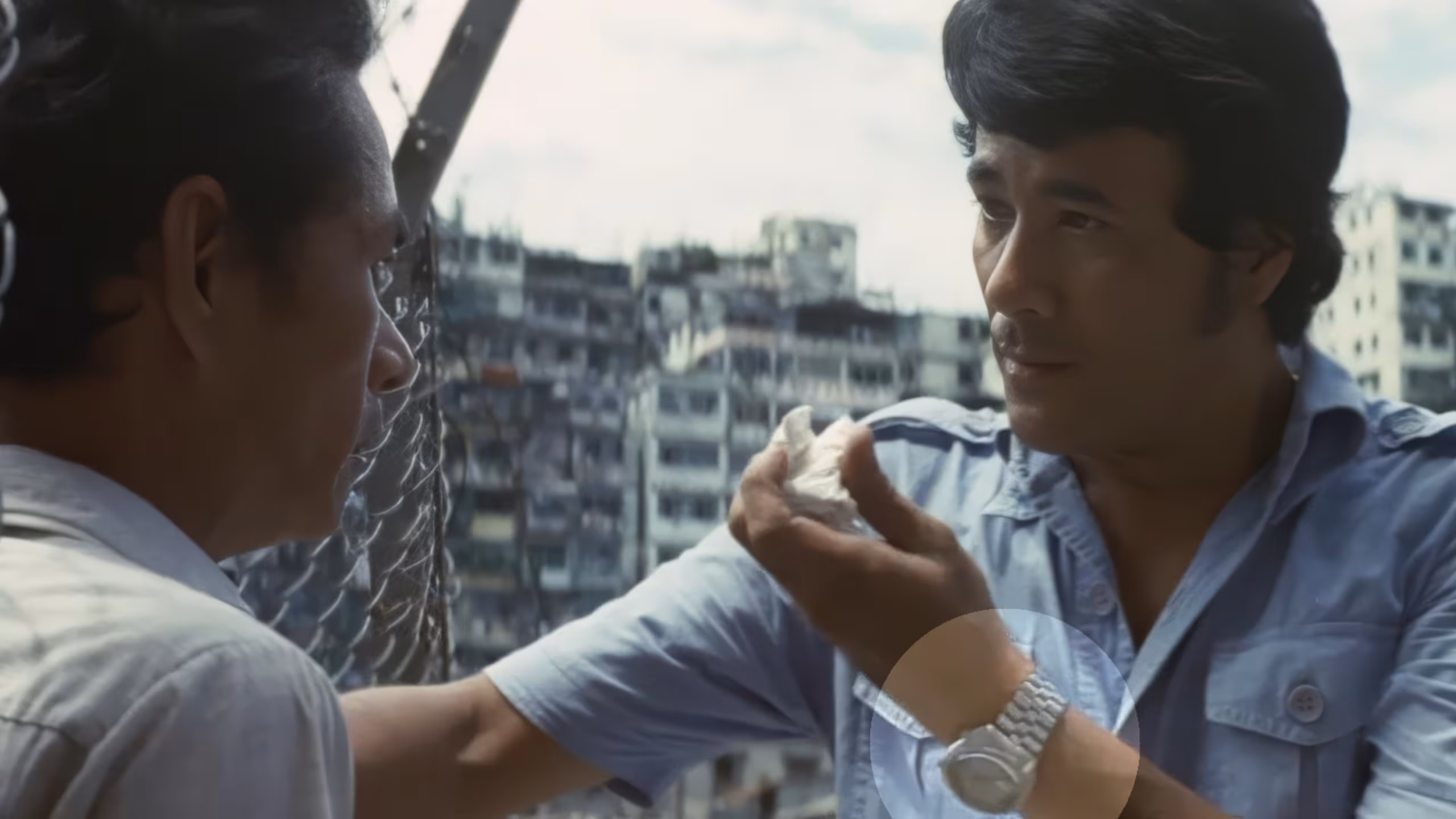 Chia Lun wearing Seiko 6159 Hi-Beat Professional Diver in Golgo 13: Assignment Kowloon