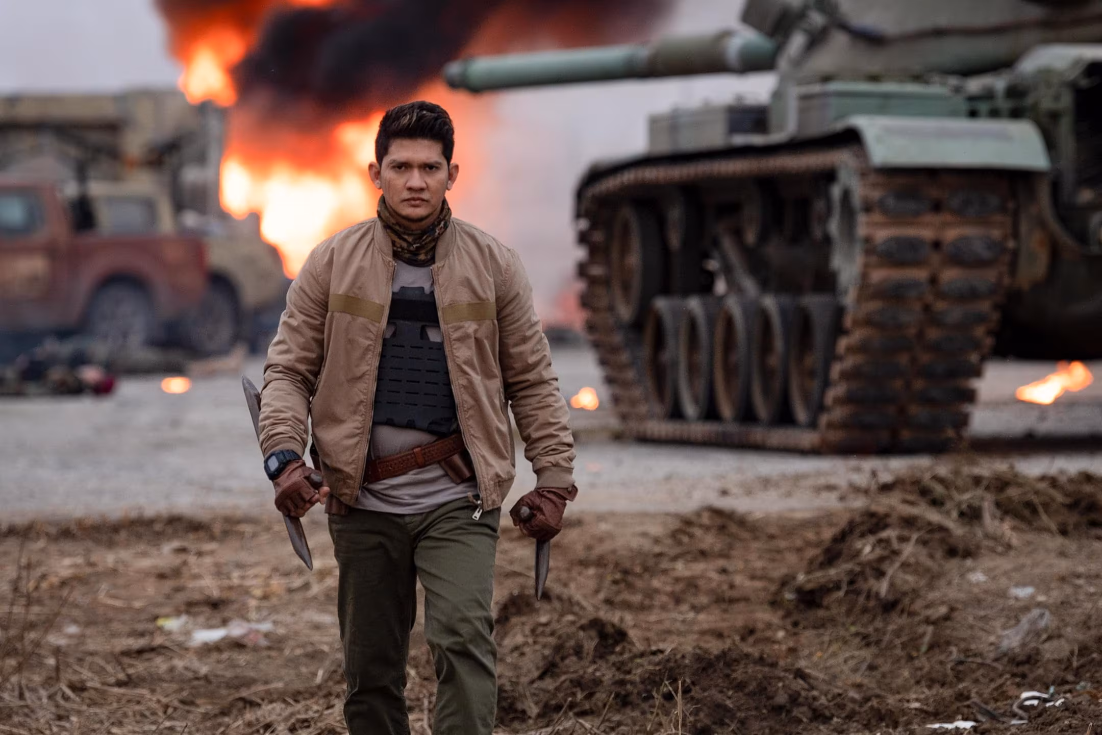 Iko Uwais wearing Casio G-Shock GX-56 in Expend4bles