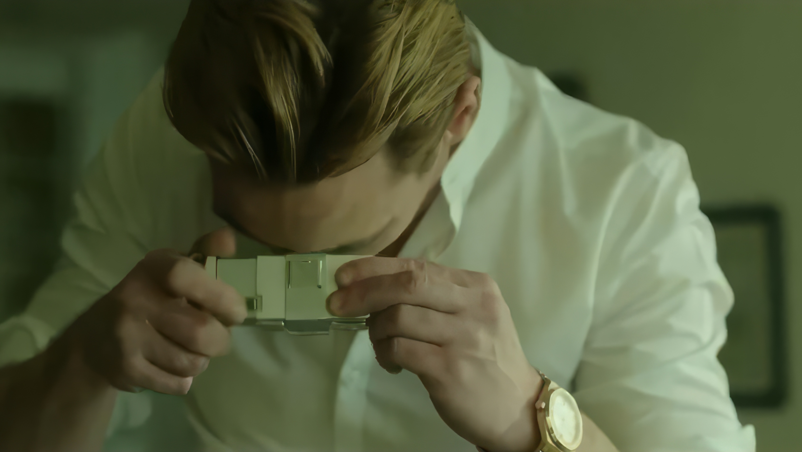 Jonathan Rhys Meyers wearing Audemars Piguet Royal Oak in Damascus Cover