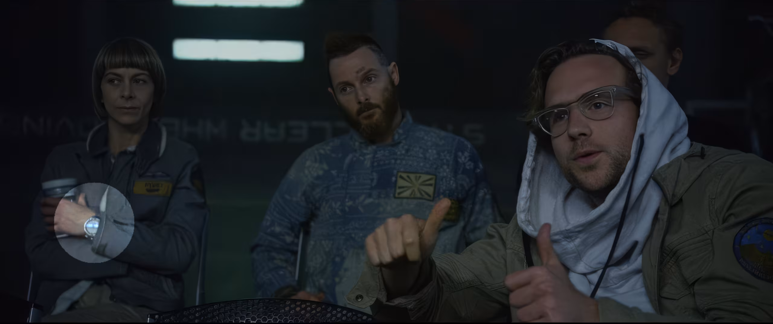 Kate Dickie wearing Omega Speedmaster in Prometheus