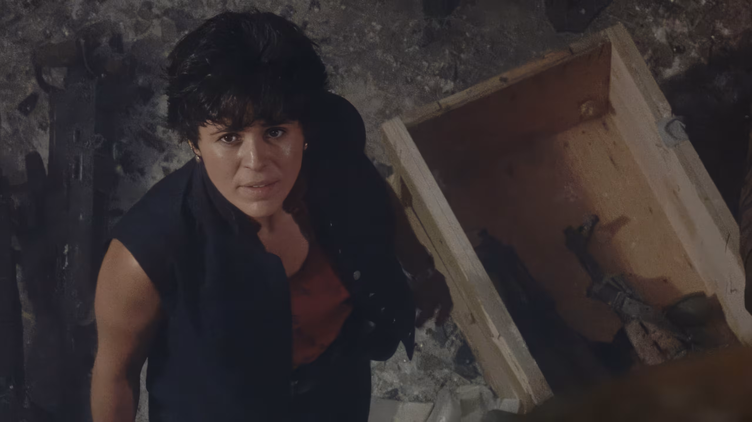 Maria Conchita Alonso wearing Christian Dior Bangle Bracelet Watch in Predator 2