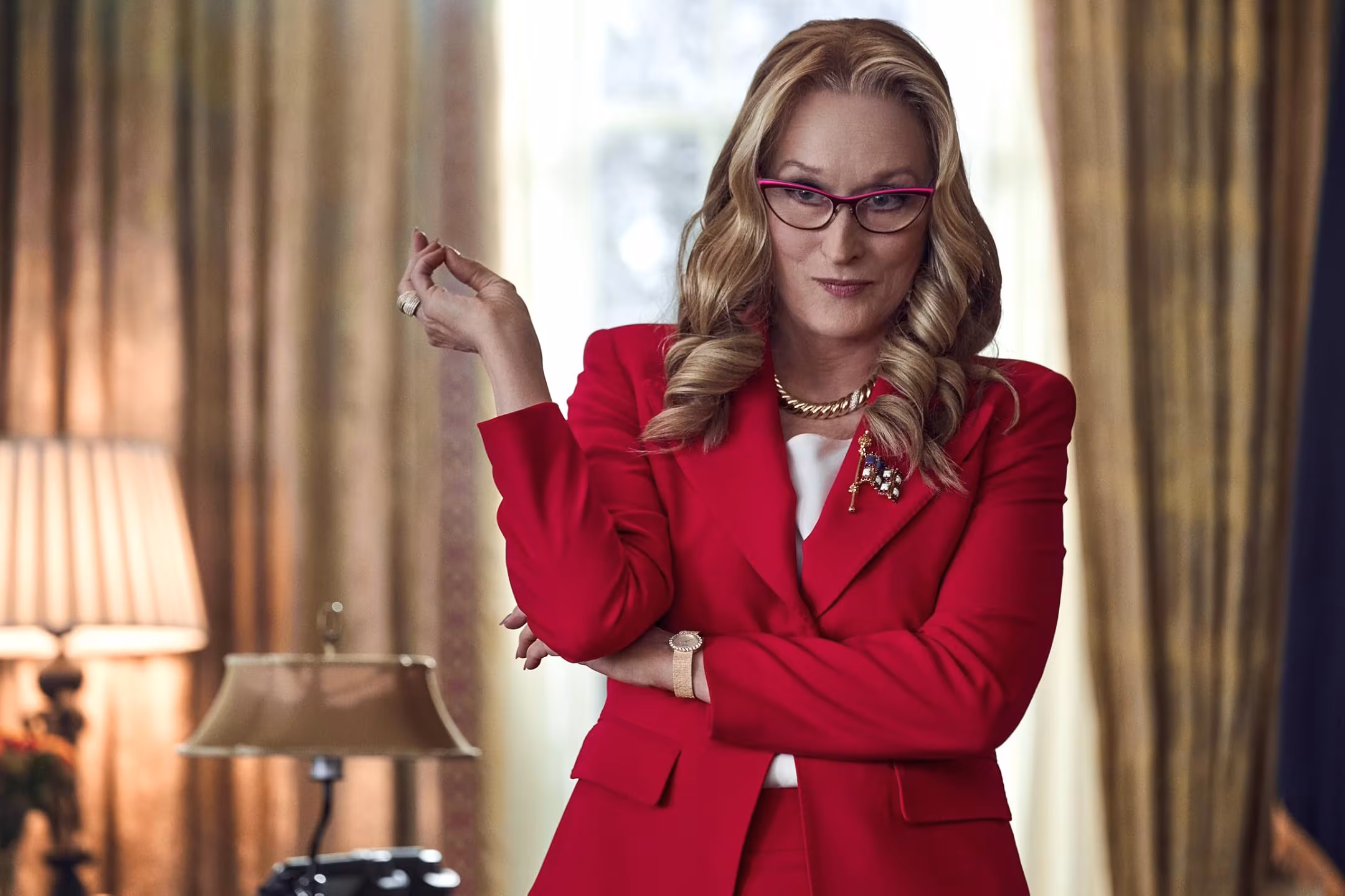 Meryl Streep wearing Piaget Extremely Lady in Don't Look Up