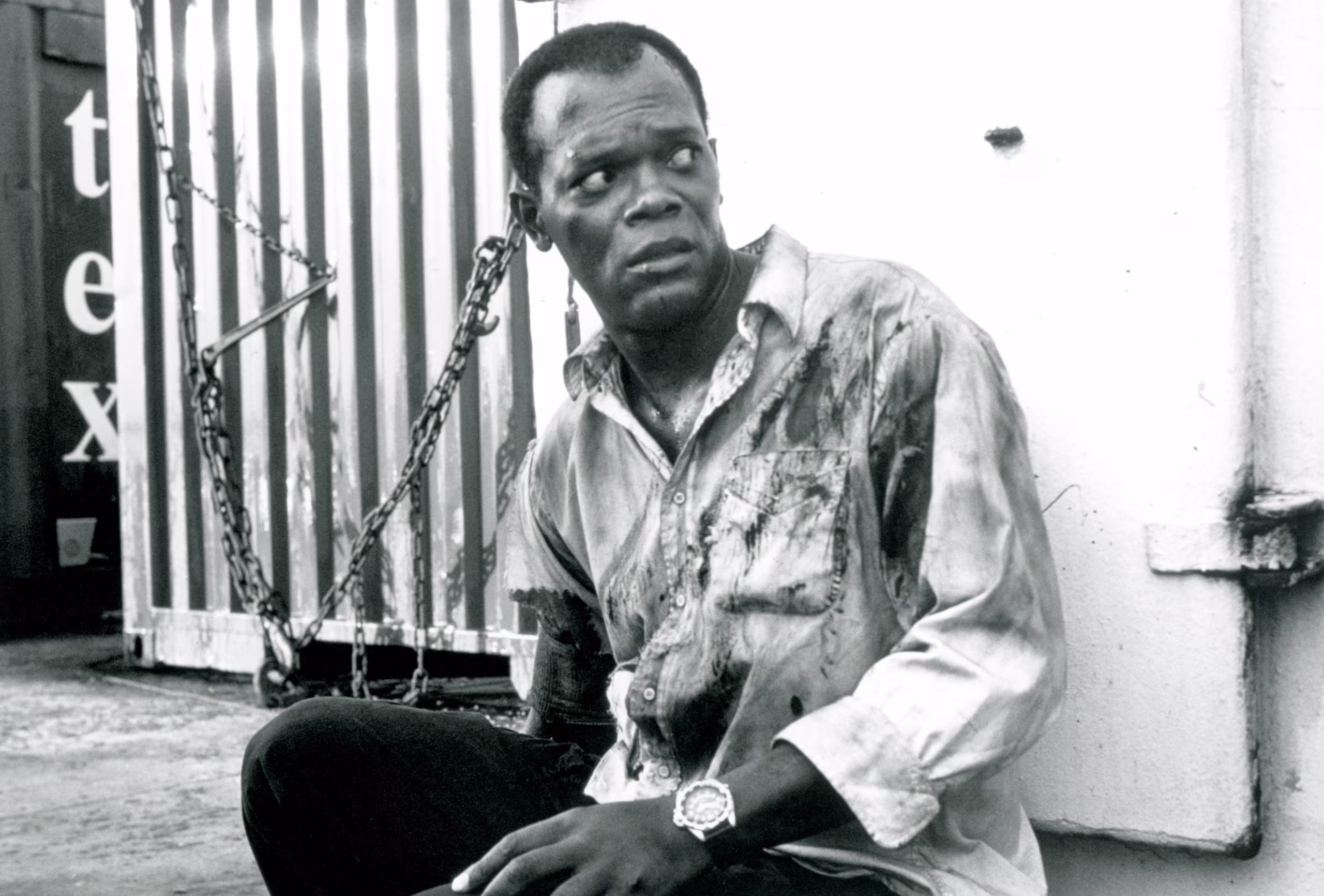 Samuel L. Jackson wearing Casio Alarm Chronograph in Die Hard: With a Vengeance