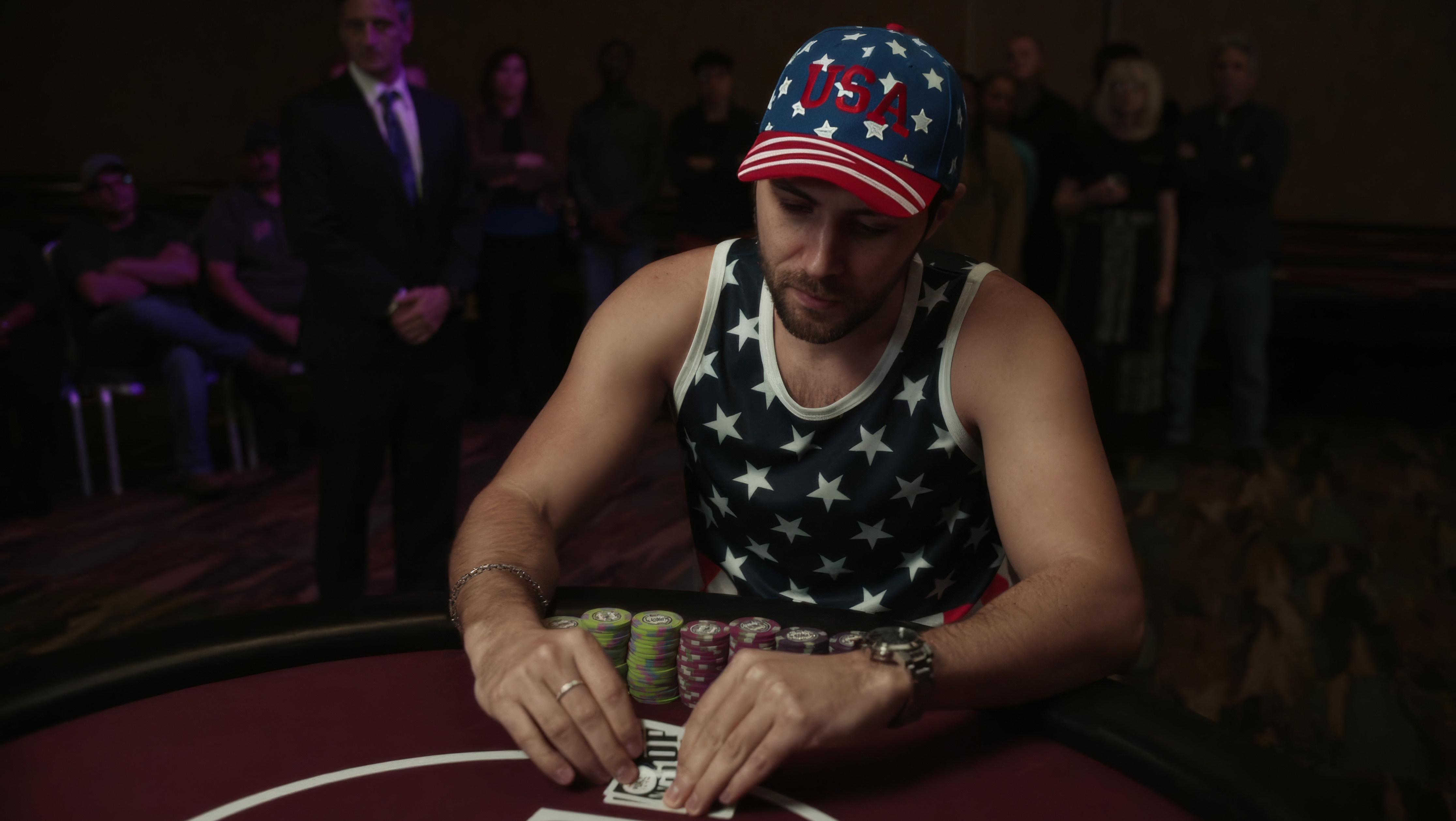 Alexander Babara wearing Unidentified watch in The Card Counter