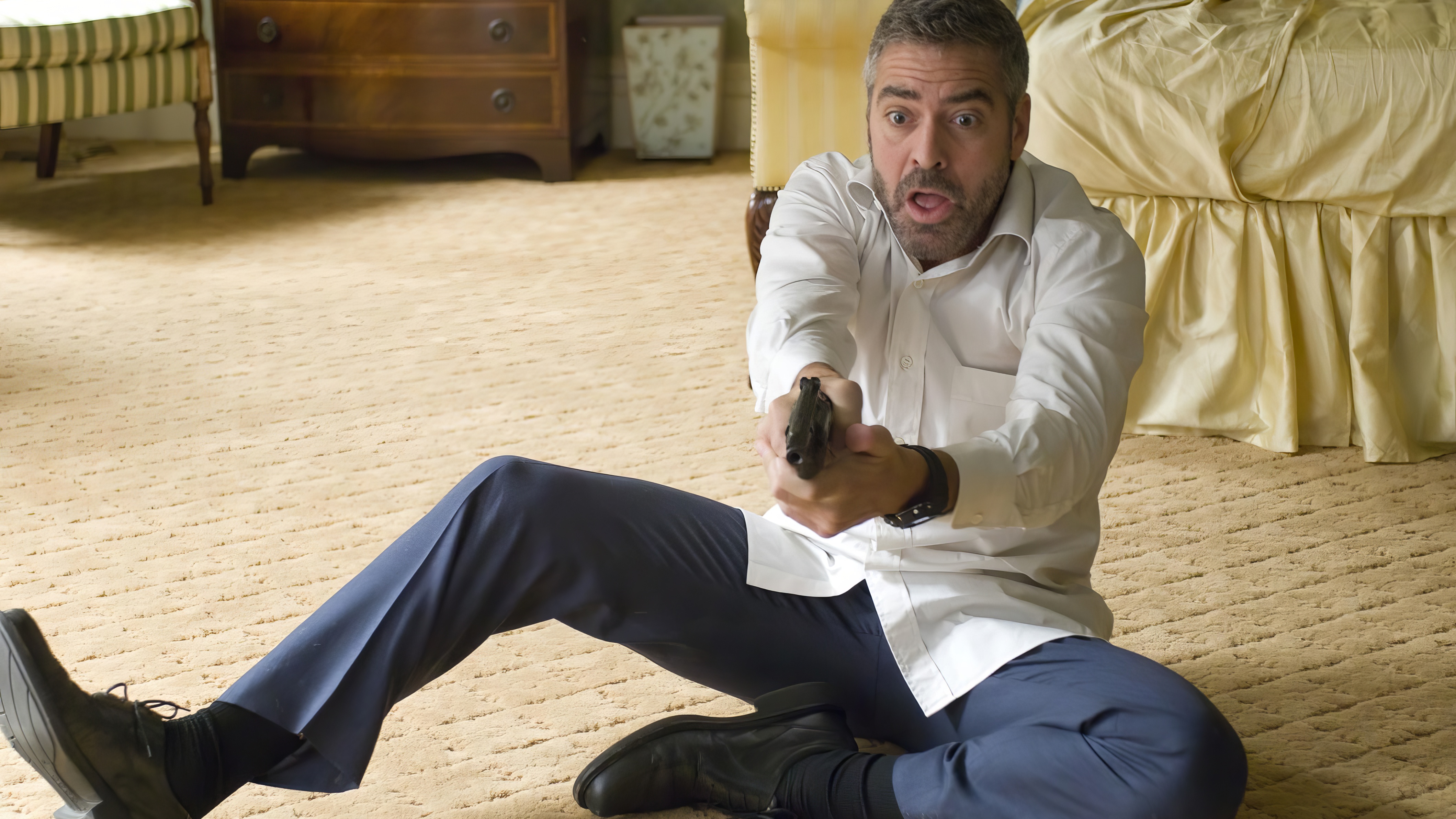 George Clooney wearing Casio G-Shock in Burn After Reading