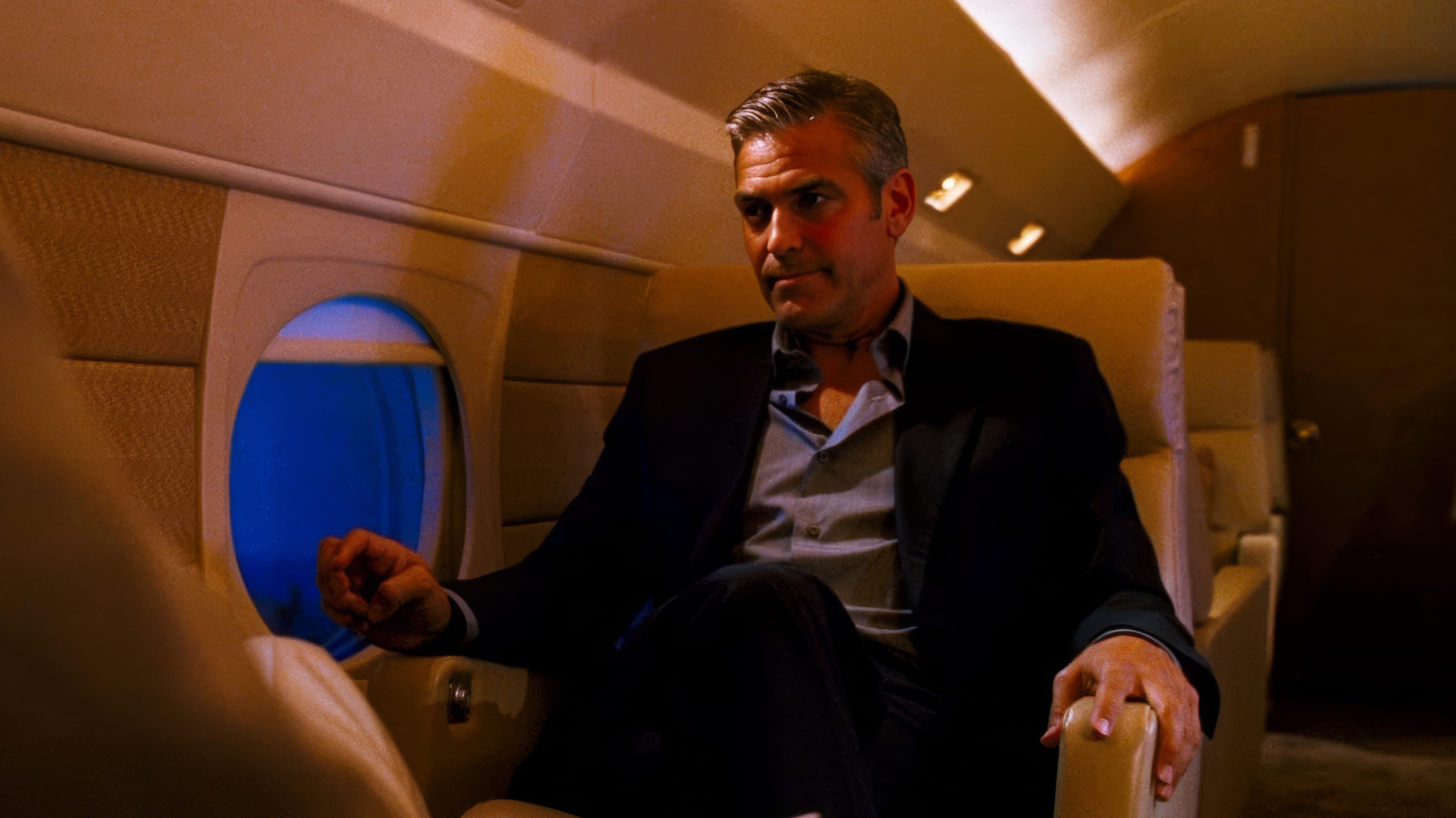 George Clooney wearing Patek Philippe Calatrava in Ocean's Thirteen
