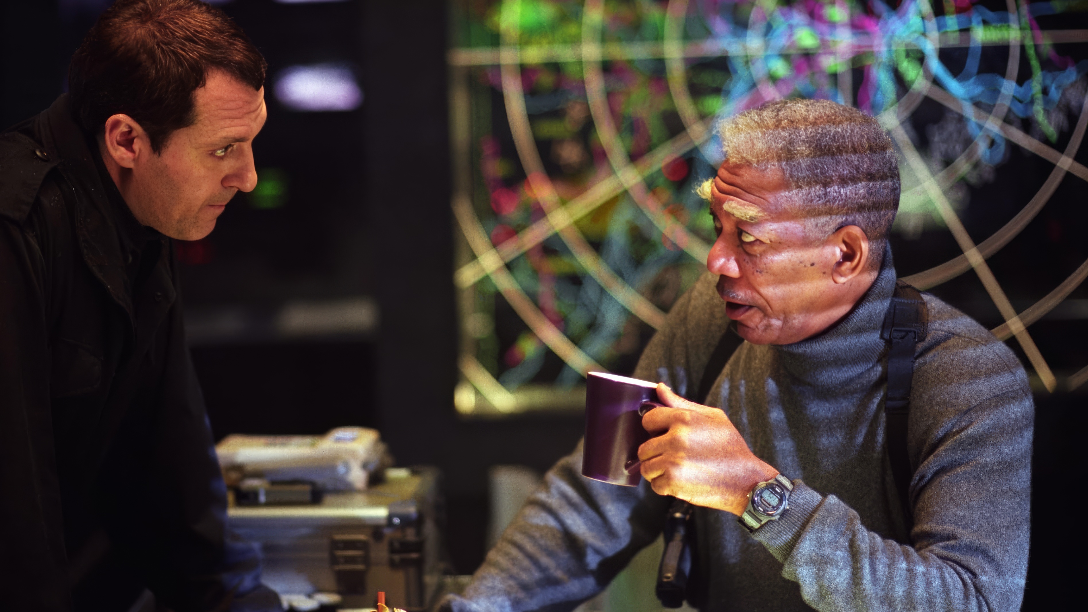Morgan Freeman wearing Casio G-Shock in Dreamcatcher