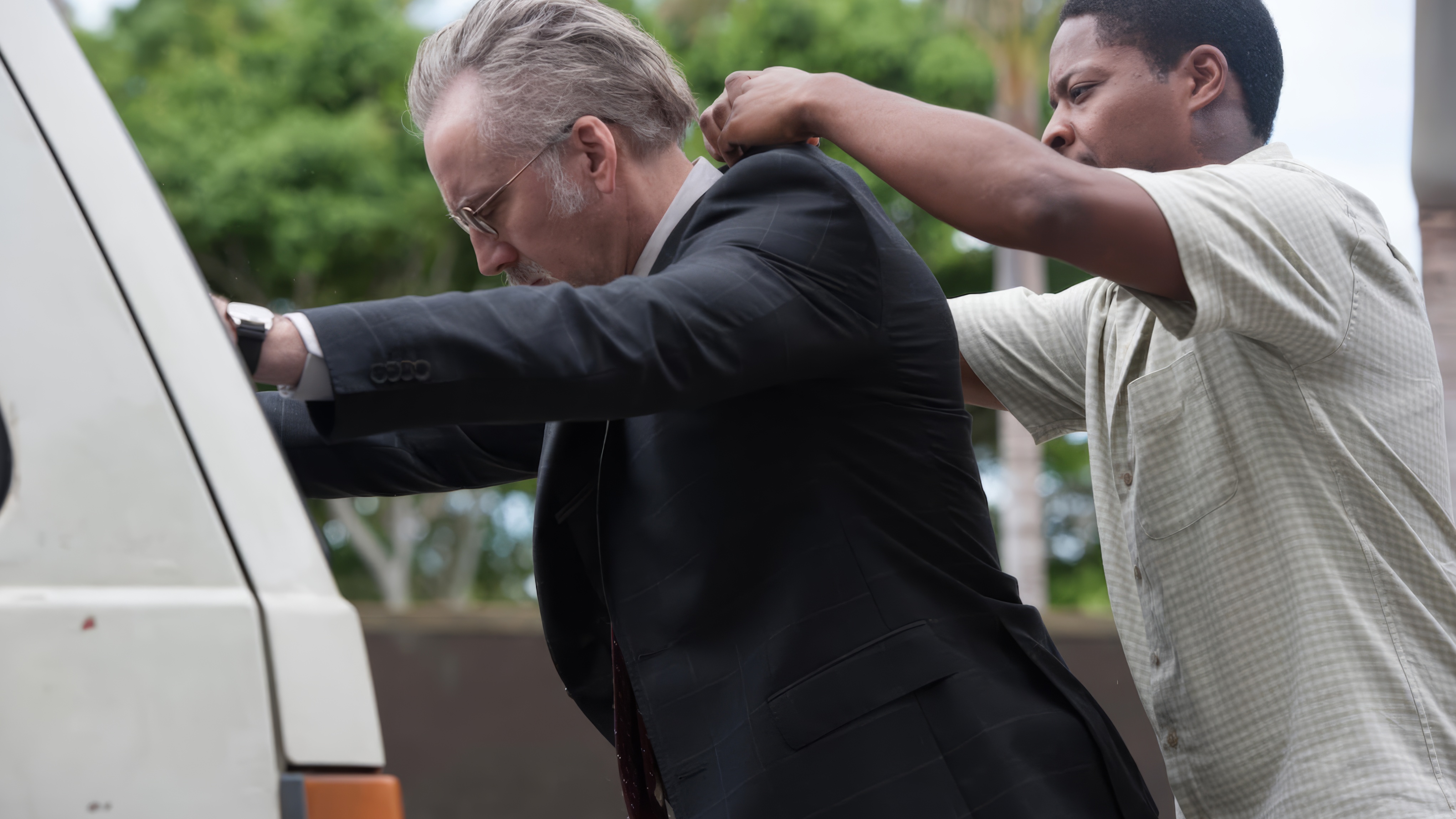 Nicolas Cage wearing Unidentified watch in Dying of the Light