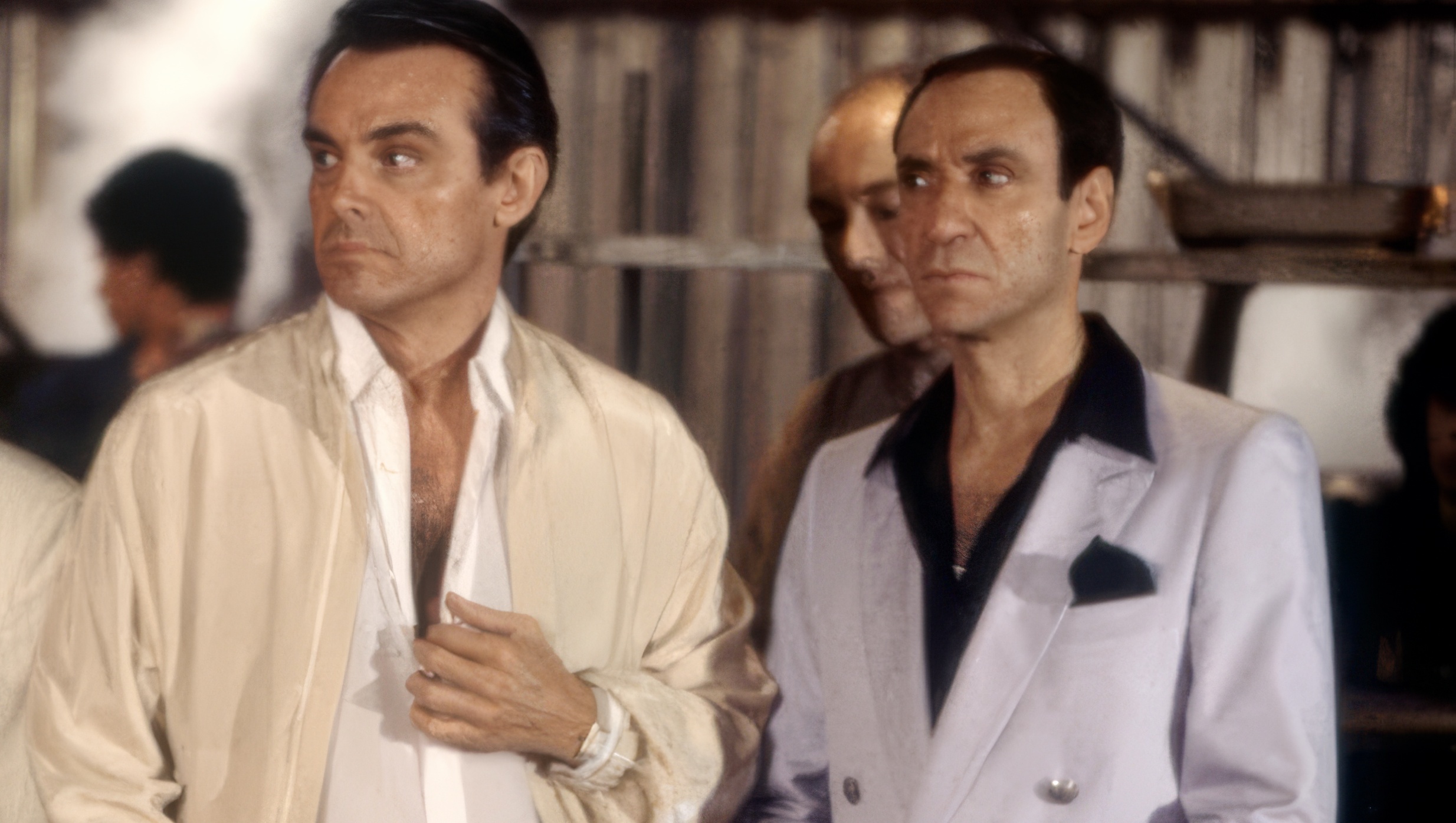 Paul Shenar wearing Cartier Tank in Scarface