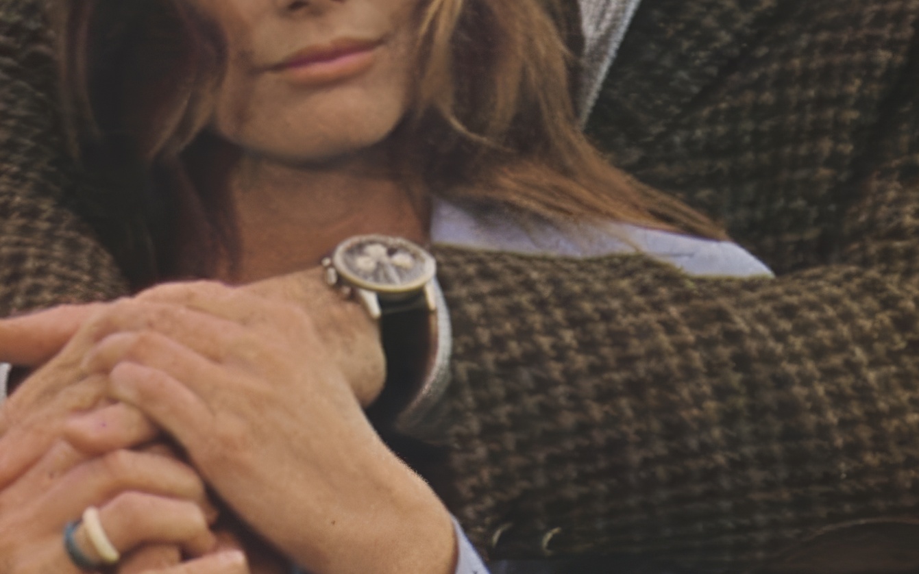 Yves Montand wearing Breitling Navitimer in Chance and Violence