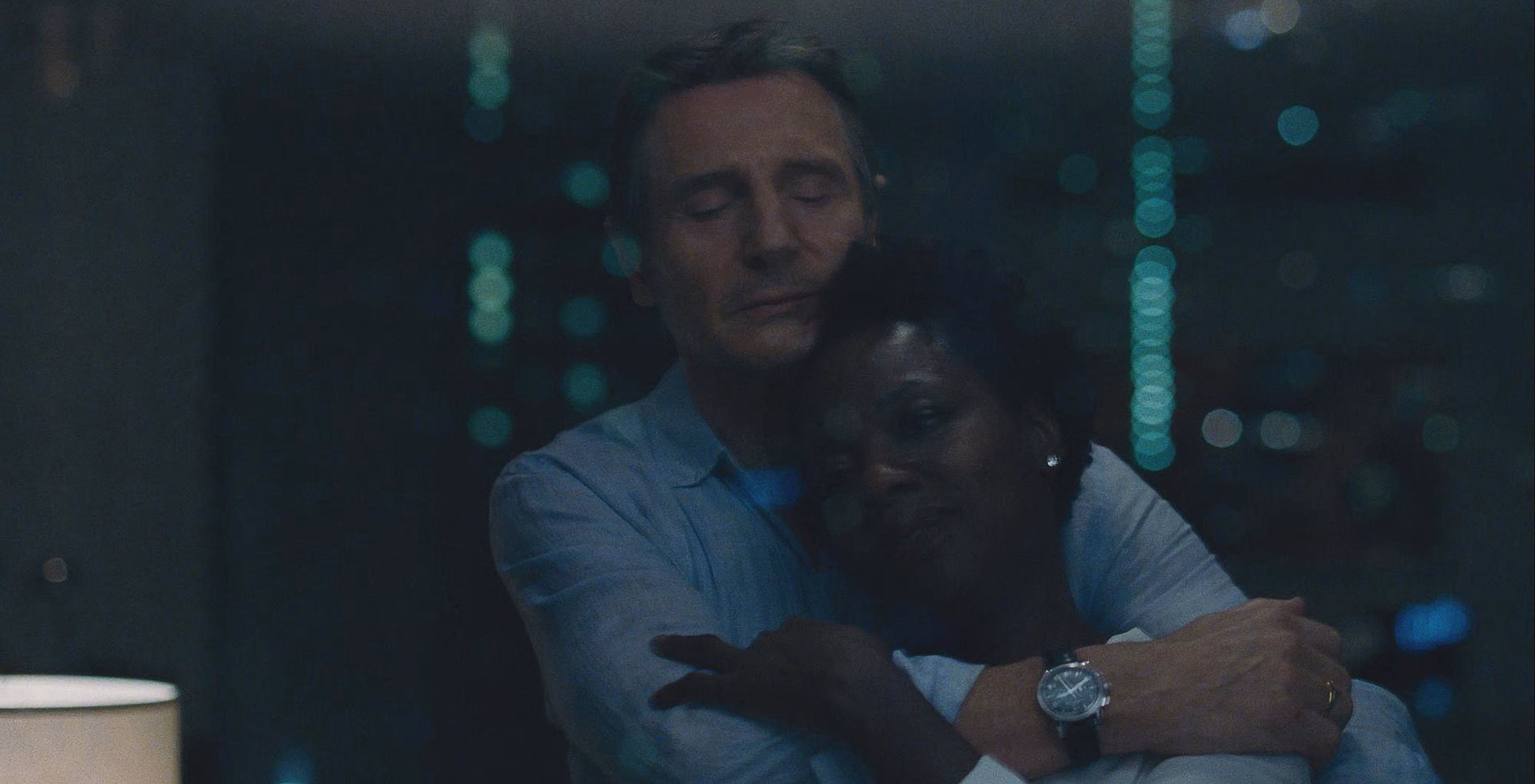 Liam Neeson wearing Hamilton in Widows