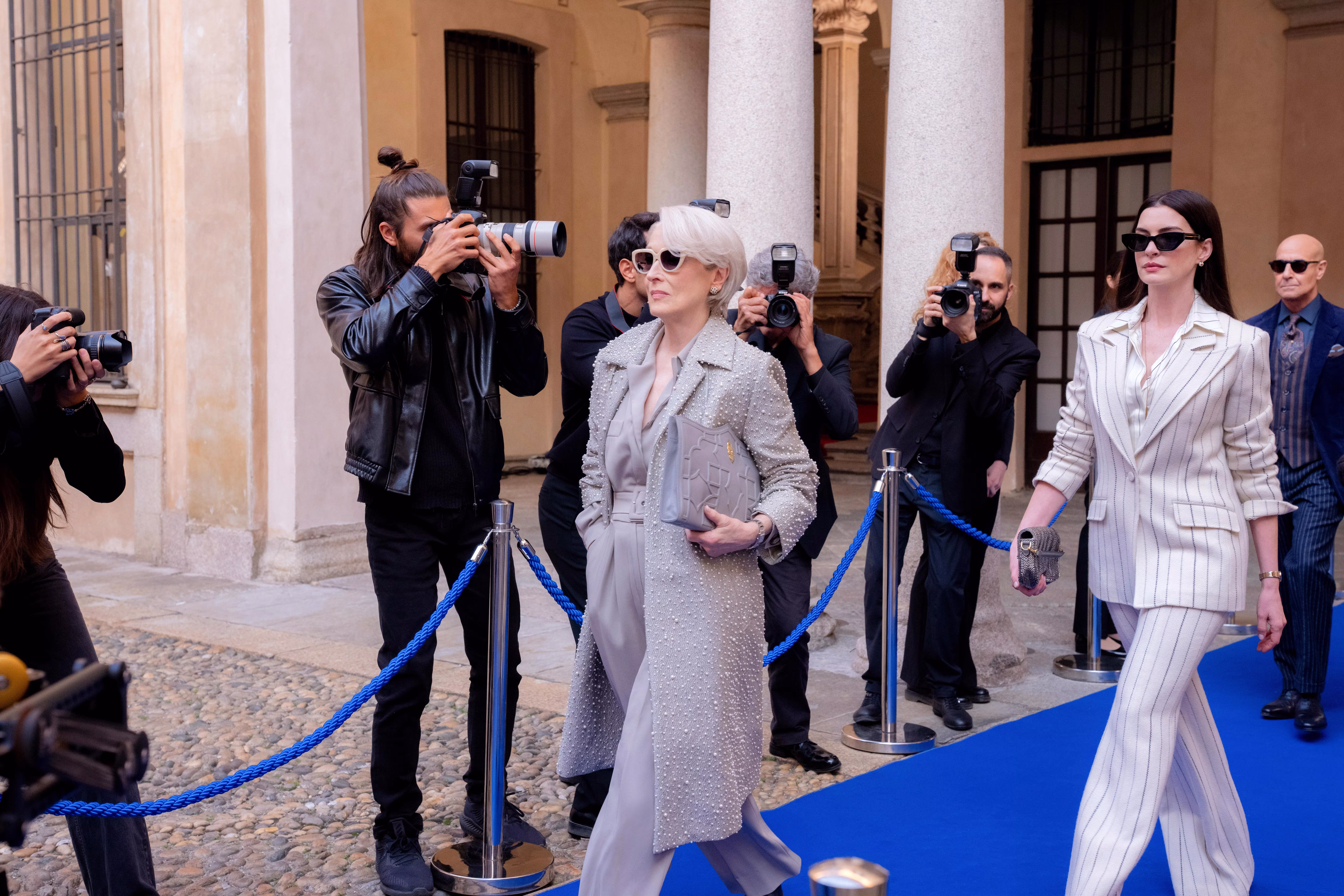 Meryl Streep wearing Cartier Tank in The Devil Wears Prada 2