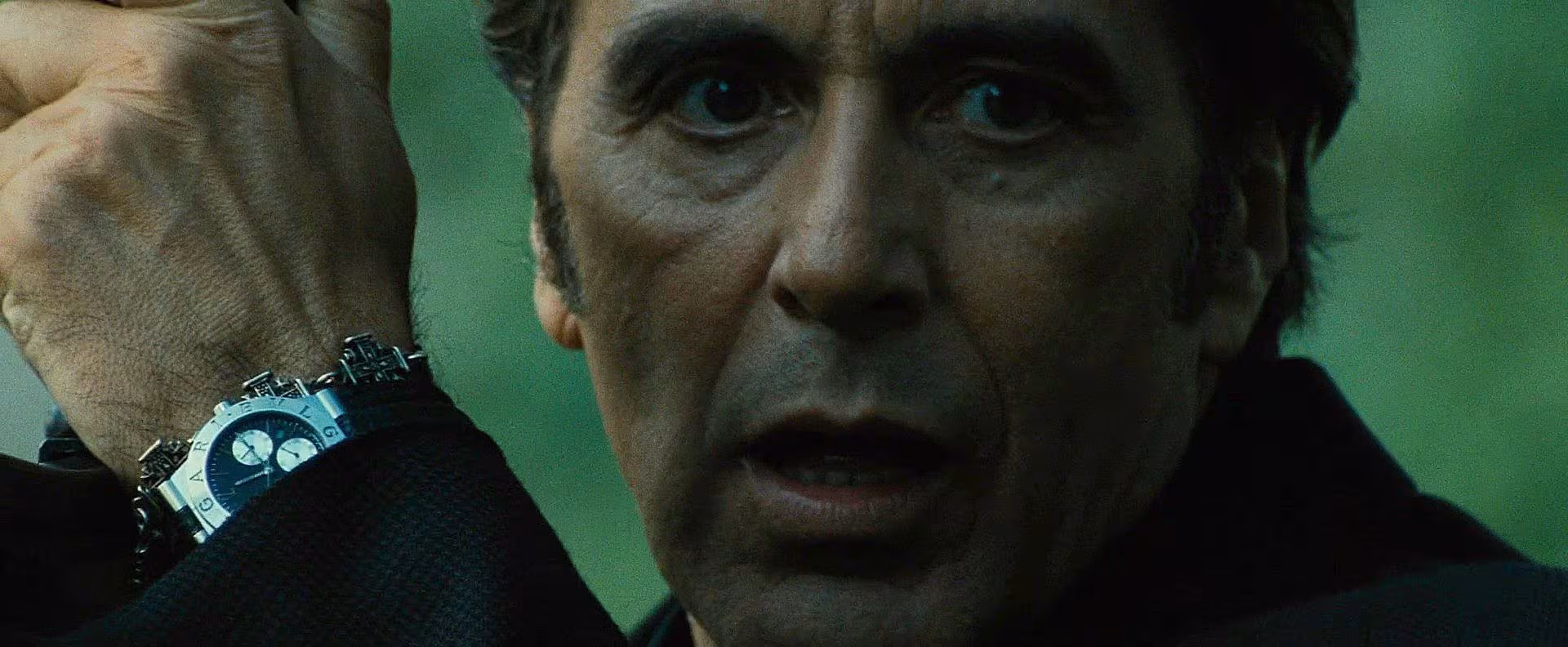 Al Pacino wearing Bulgari Diagono in Heat
