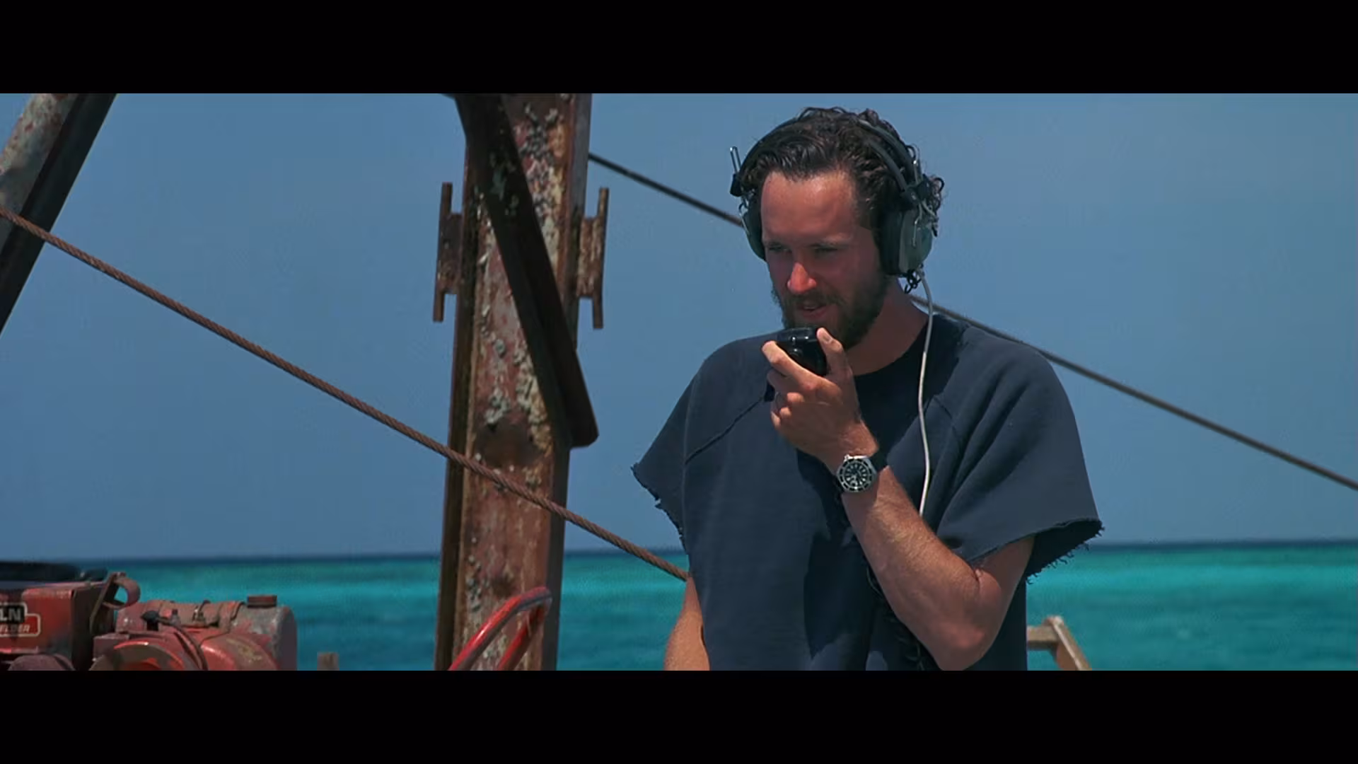 Lance Guest wearing Unidentified Watch in Jaws: The Revenge