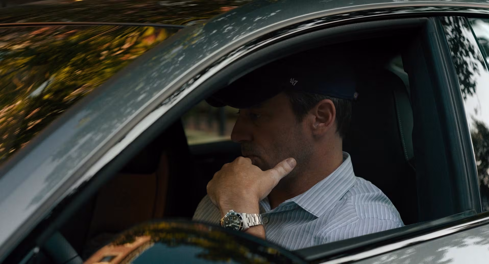 Jon Hamm wearing Rolex Submariner in Confess, Fletch