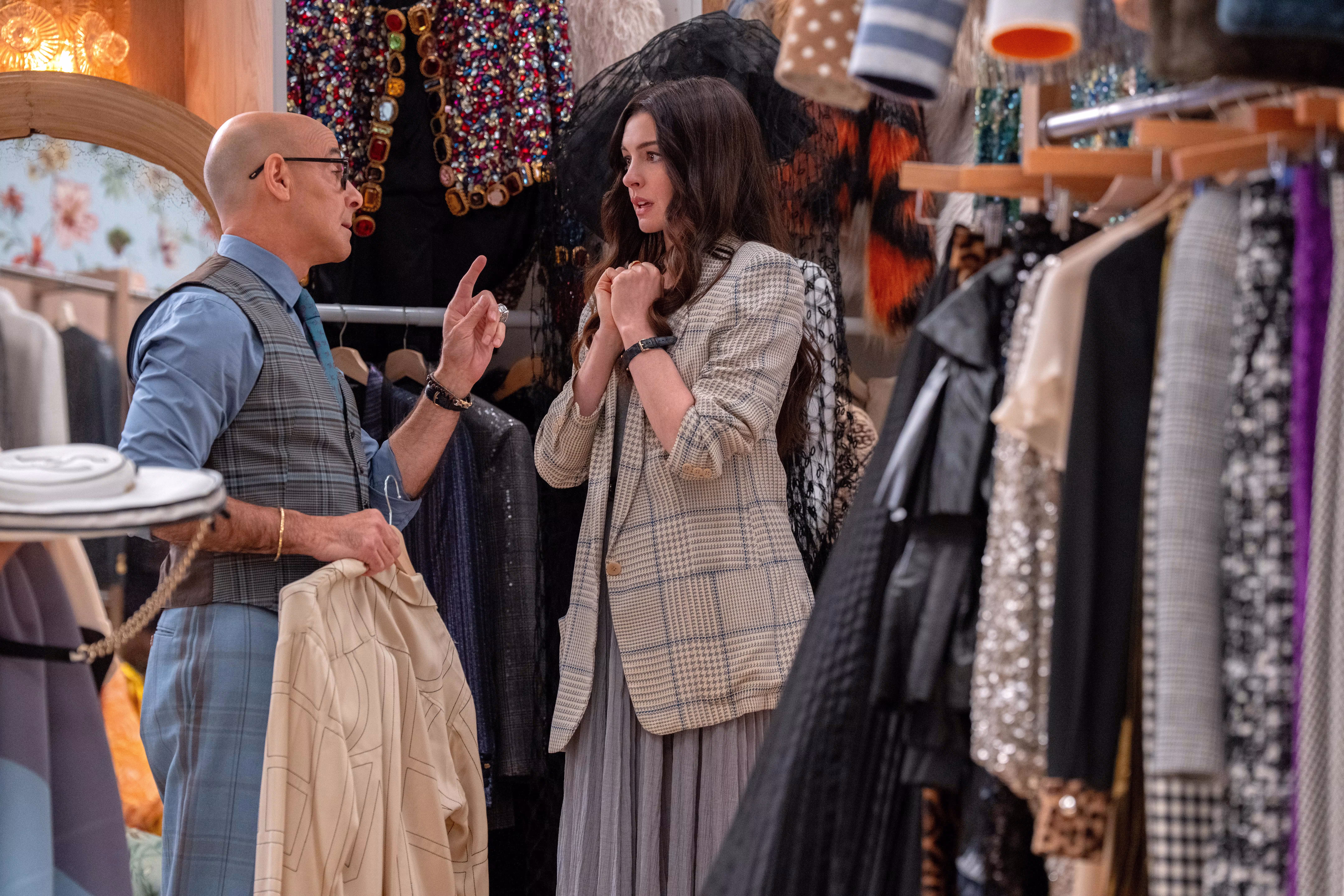 Stanley Tucci wearing Cartier Santos de Cartier Dumont in The Devil Wears Prada 2