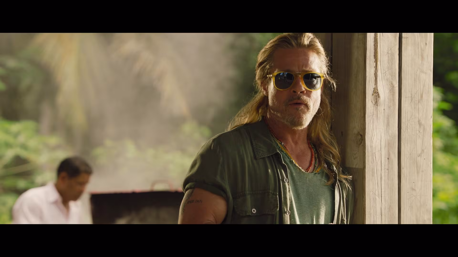 Brad Pitt wearing Breitling Superocean in The Lost City