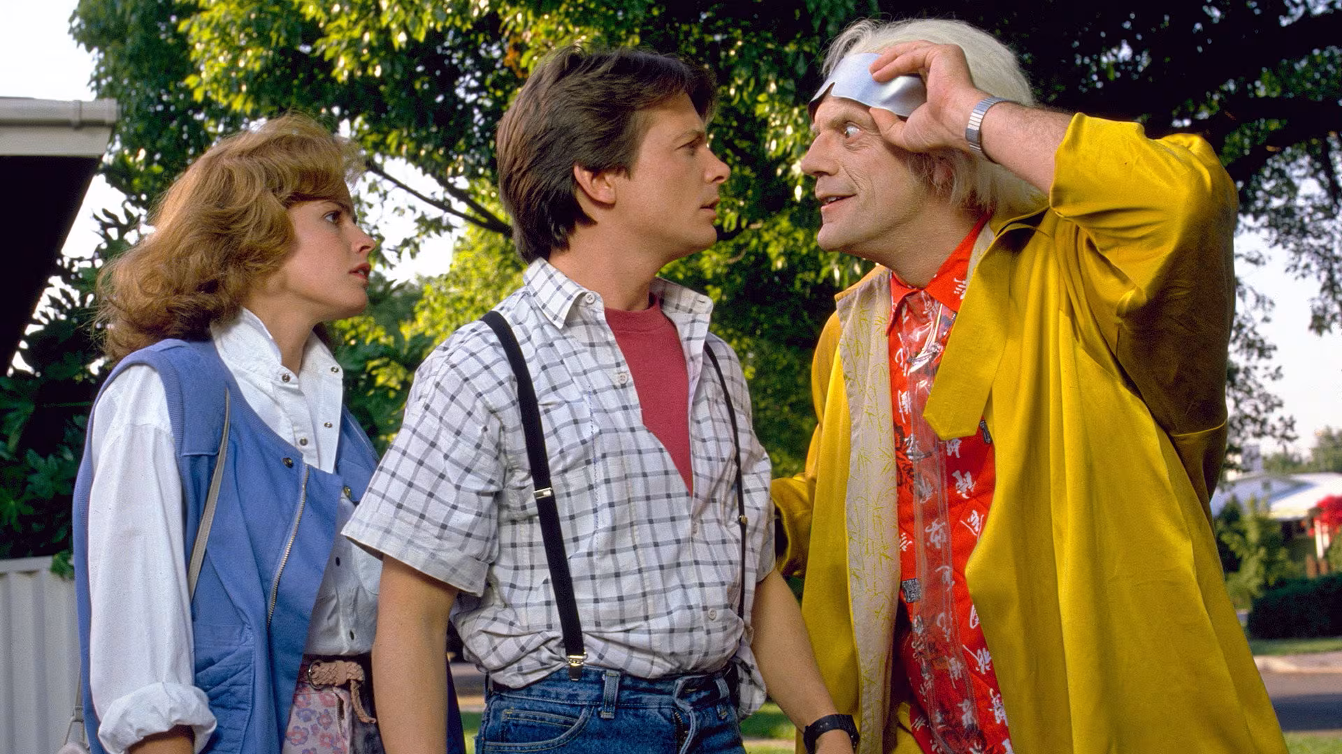 Michael J. Fox wearing Casio CA-53W in Back to the Future Part II