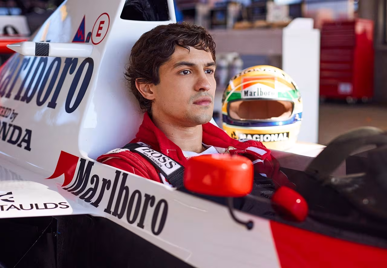 Gabriel Leone wearing TAG Heuer S/EL Chronograph in Senna
