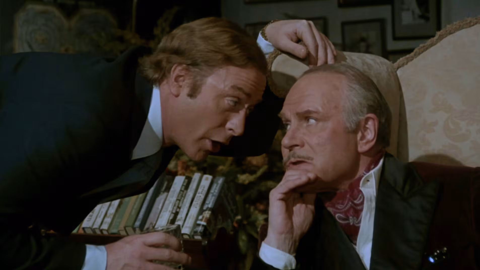 Michael Caine wearing Rolex Day-Date in Sleuth
