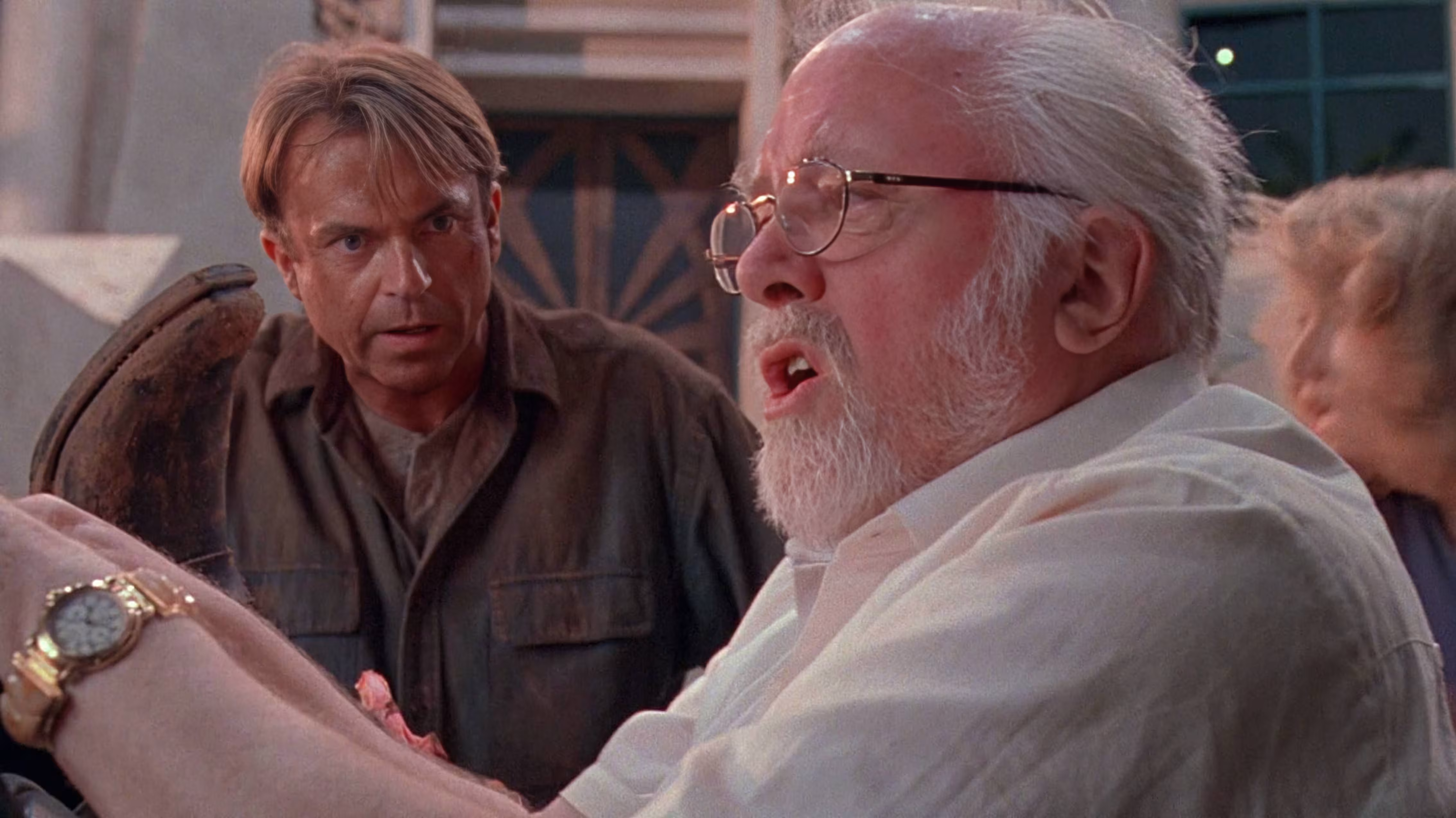 Richard Attenborough wearing IWC Da Vinci Chronograph Moonphase in Jurassic Park