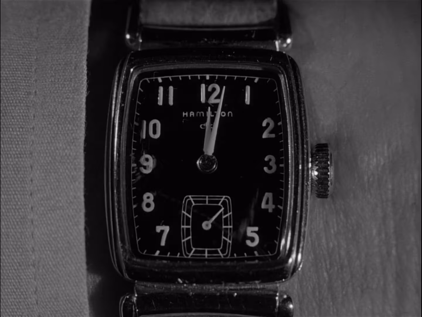 Ted de Corsia wearing Hamilton in Crime Wave