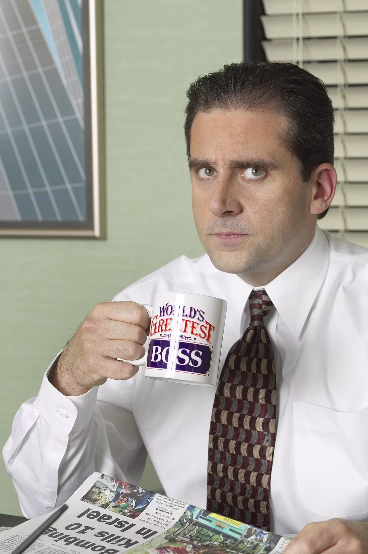 Steve Carell wearing Timex Perpetual Calendar in The Office