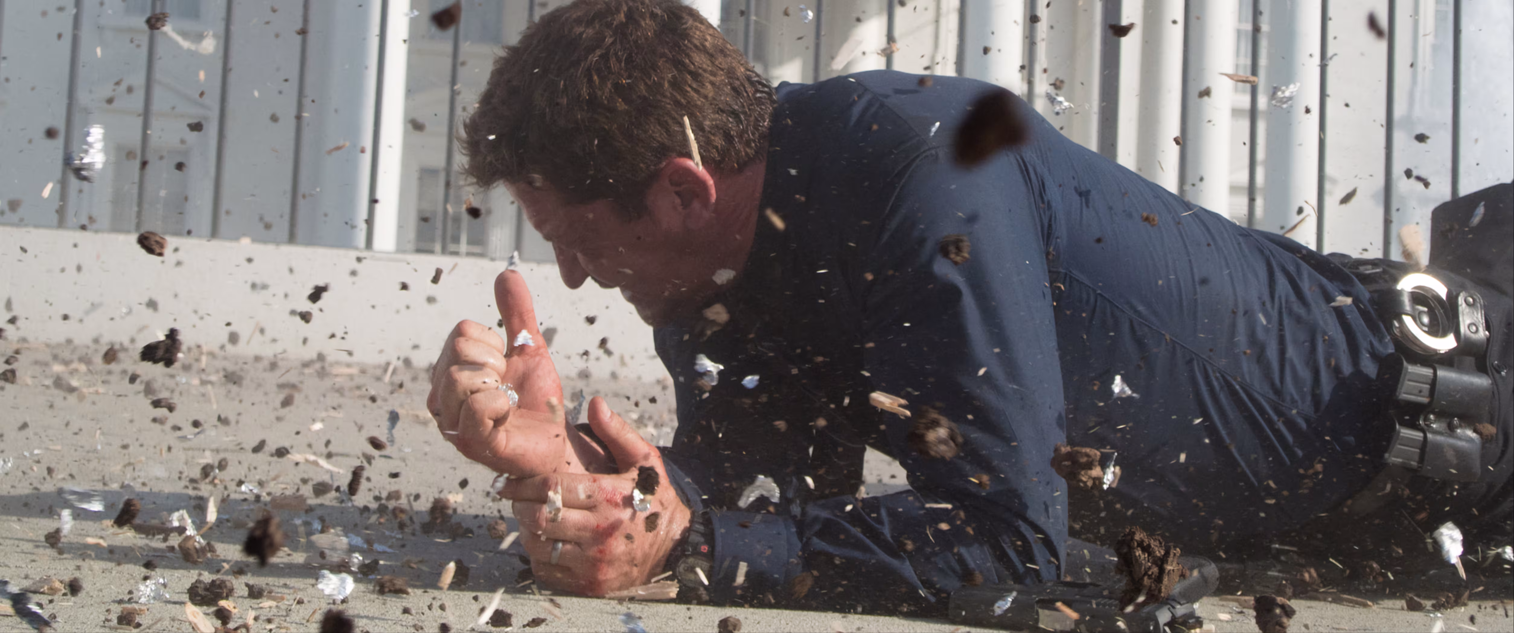 Gerard Butler wearing Casio G-Shock in Olympus Has Fallen