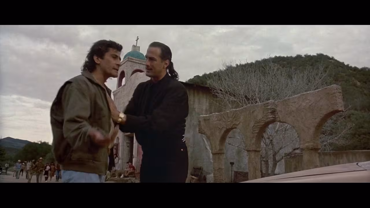 Steven Seagal wearing Rolex Day-Date in Marked for Death