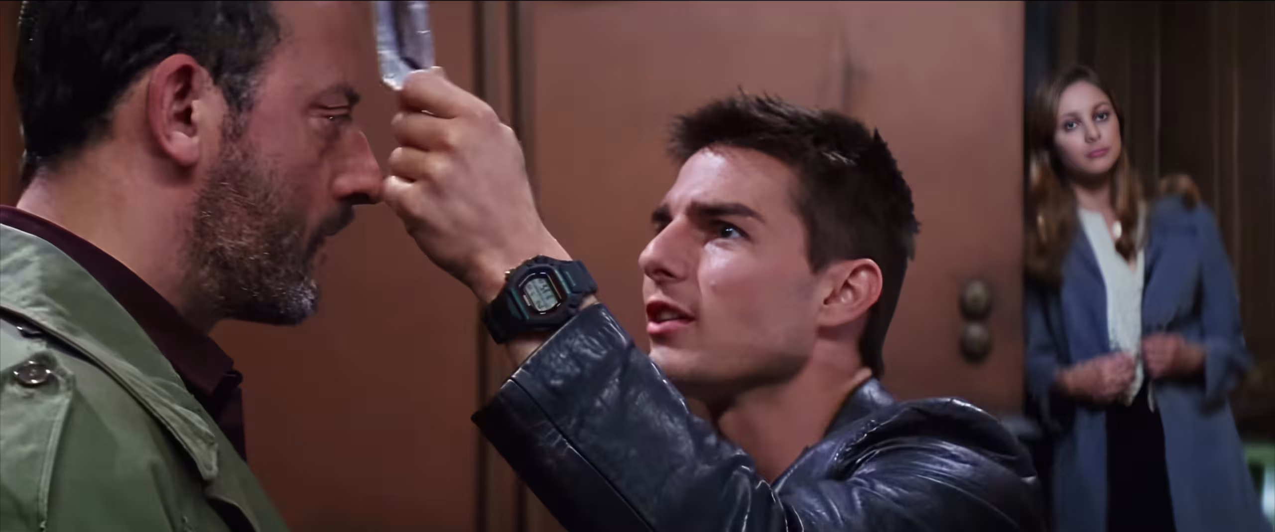 Tom Cruise wearing Casio DW-290 in Mission: Impossible