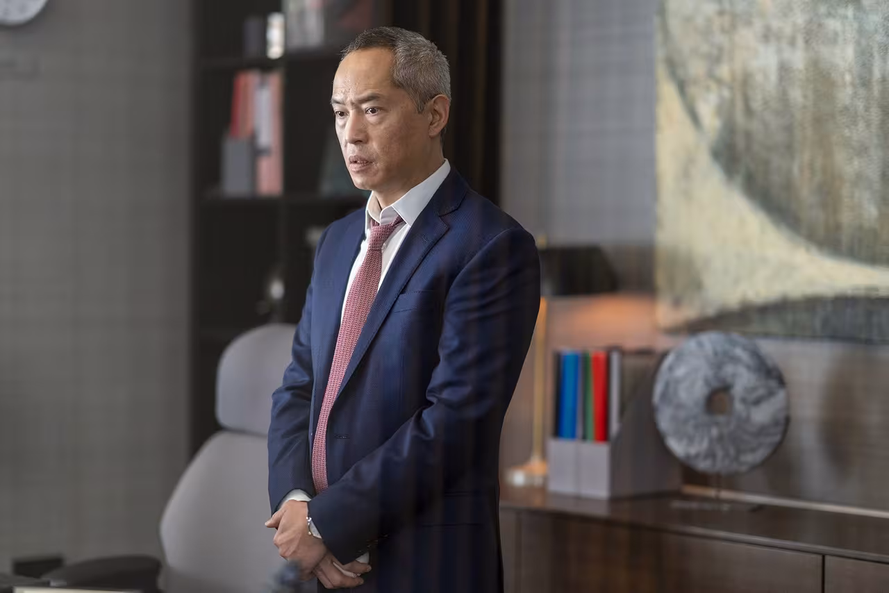 Ken Leung wearing Omega Speedmaster in Industry