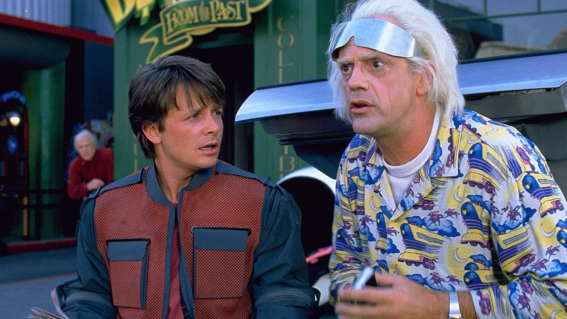 Christopher Lloyd wearing Citizen 3530 in Back to the Future Part II