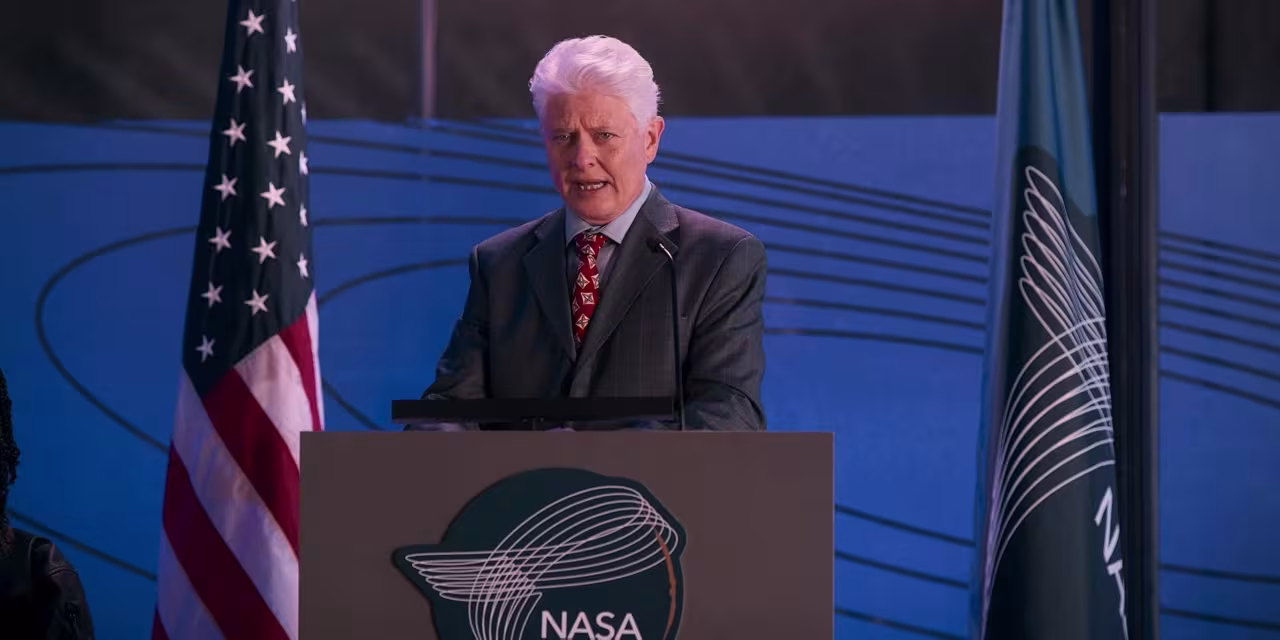 Dave Foley wearing Hamilton Khaki X-Wind in Space Cadet