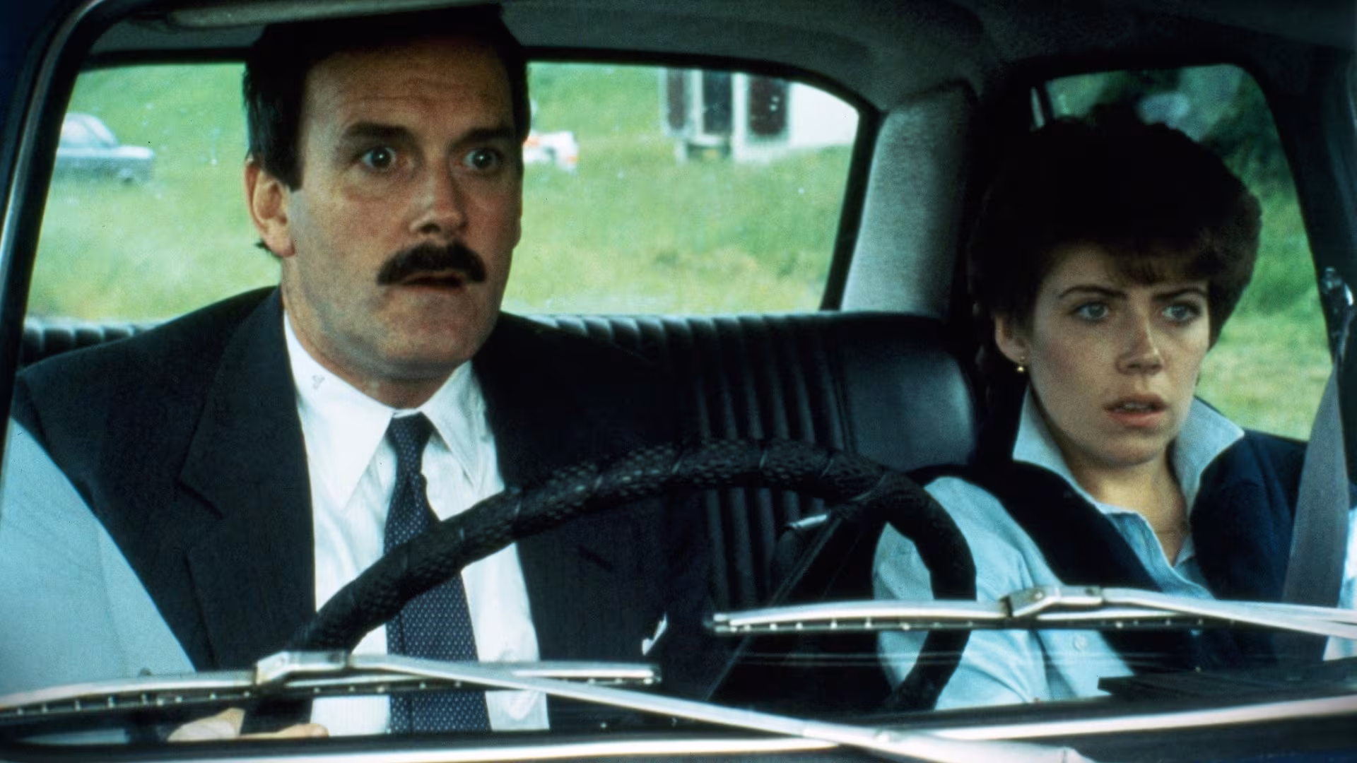 John Cleese wearing Seiko A718 in Clockwise