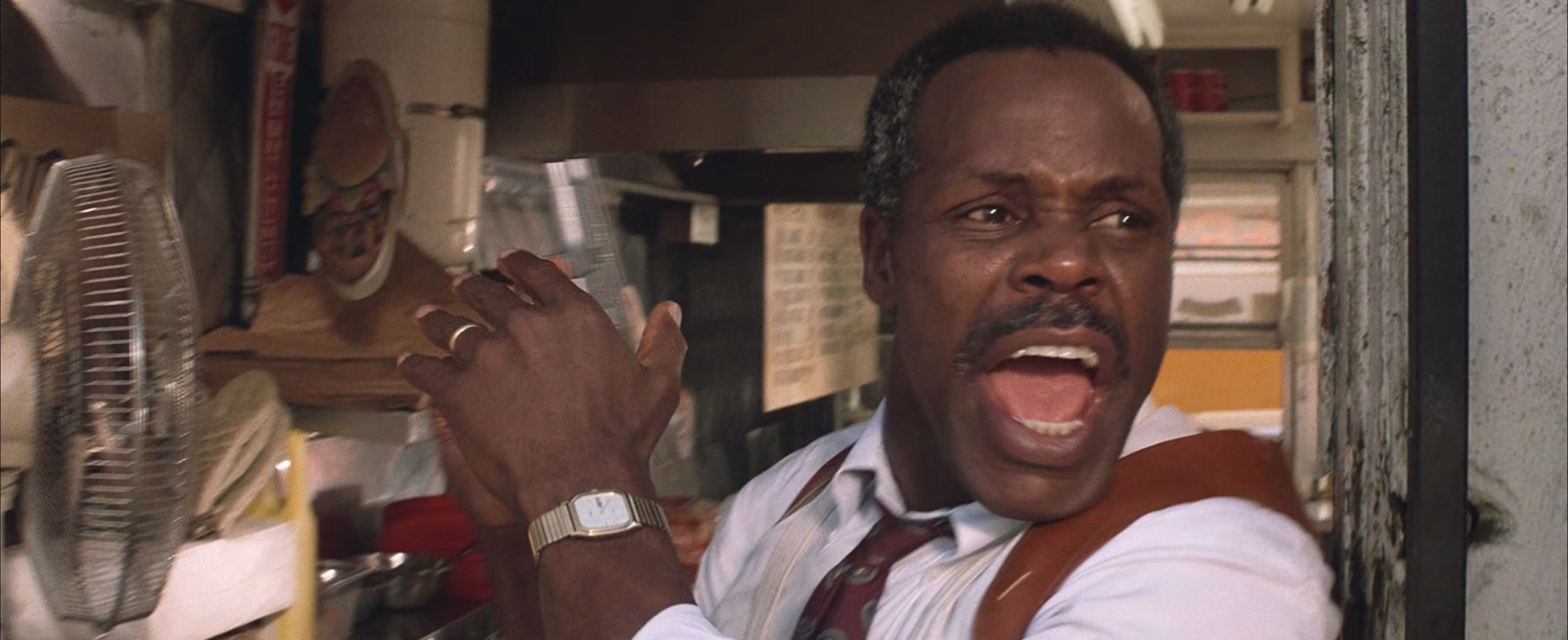 Danny Glover wearing Timex Quartz Date in Lethal Weapon 3