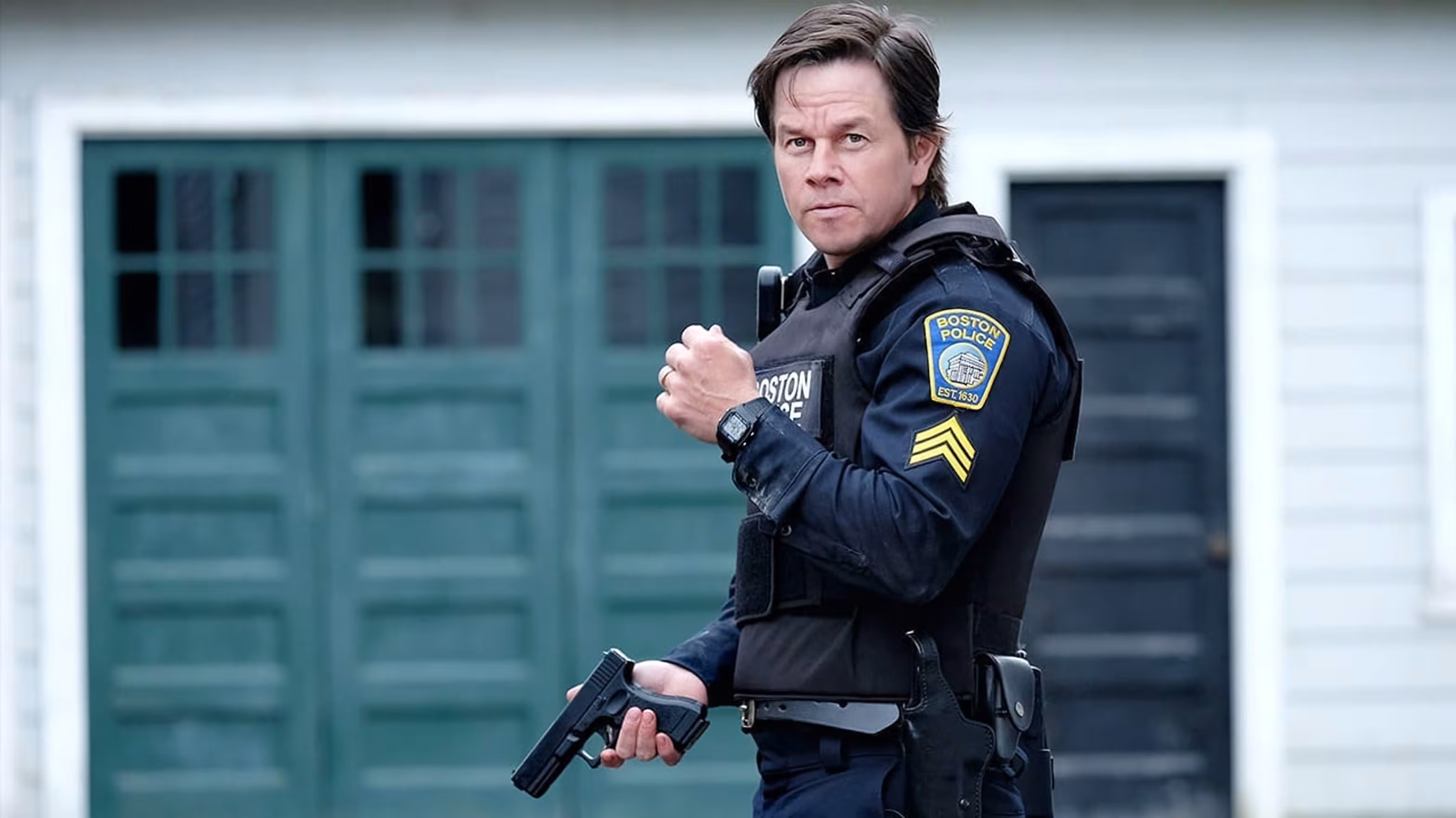 Mark Wahlberg wearing Casio W-800H in Patriots Day