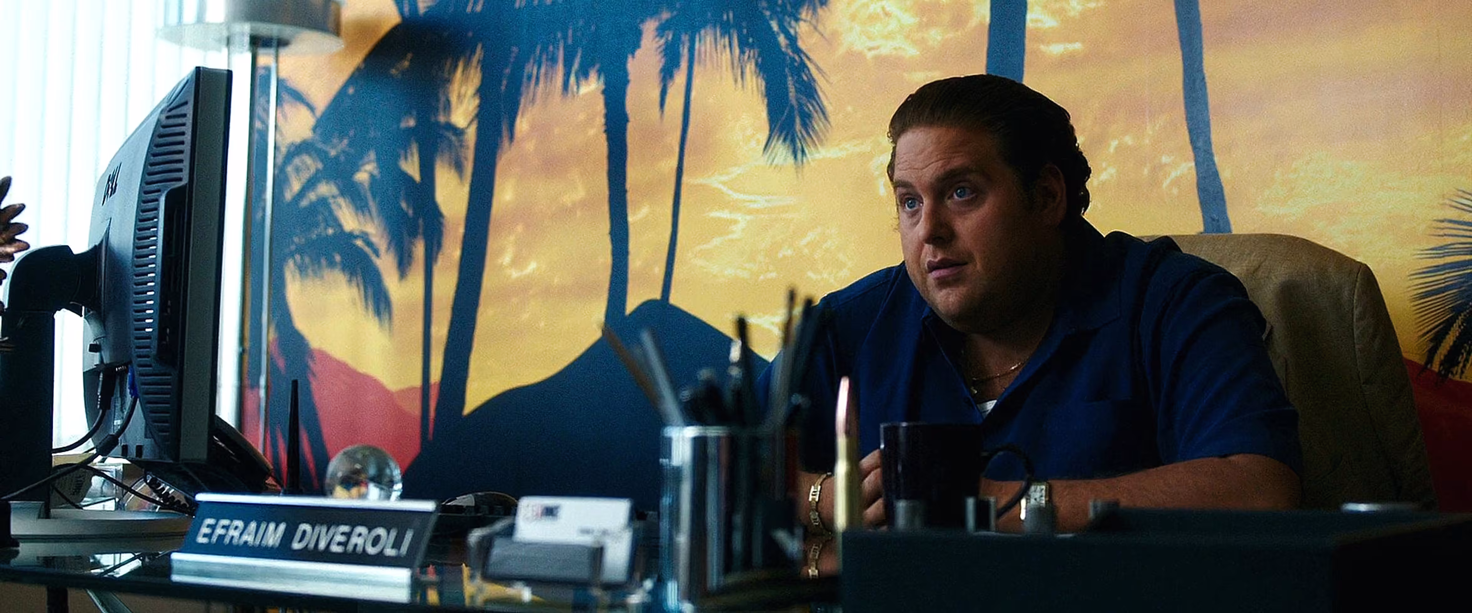 Jonah Hill wearing Cartier Tank Américaine in War Dogs