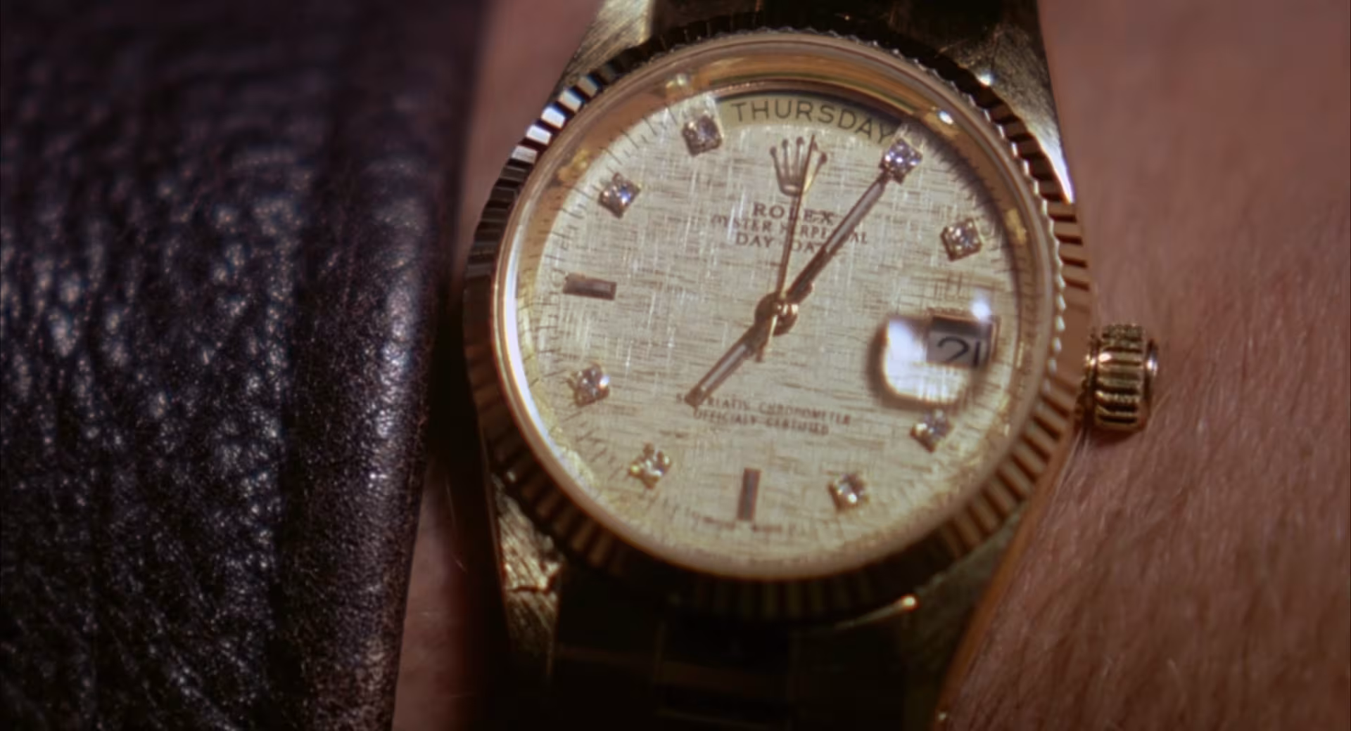 Thomas Jane wearing Rolex Day-Date in Thursday