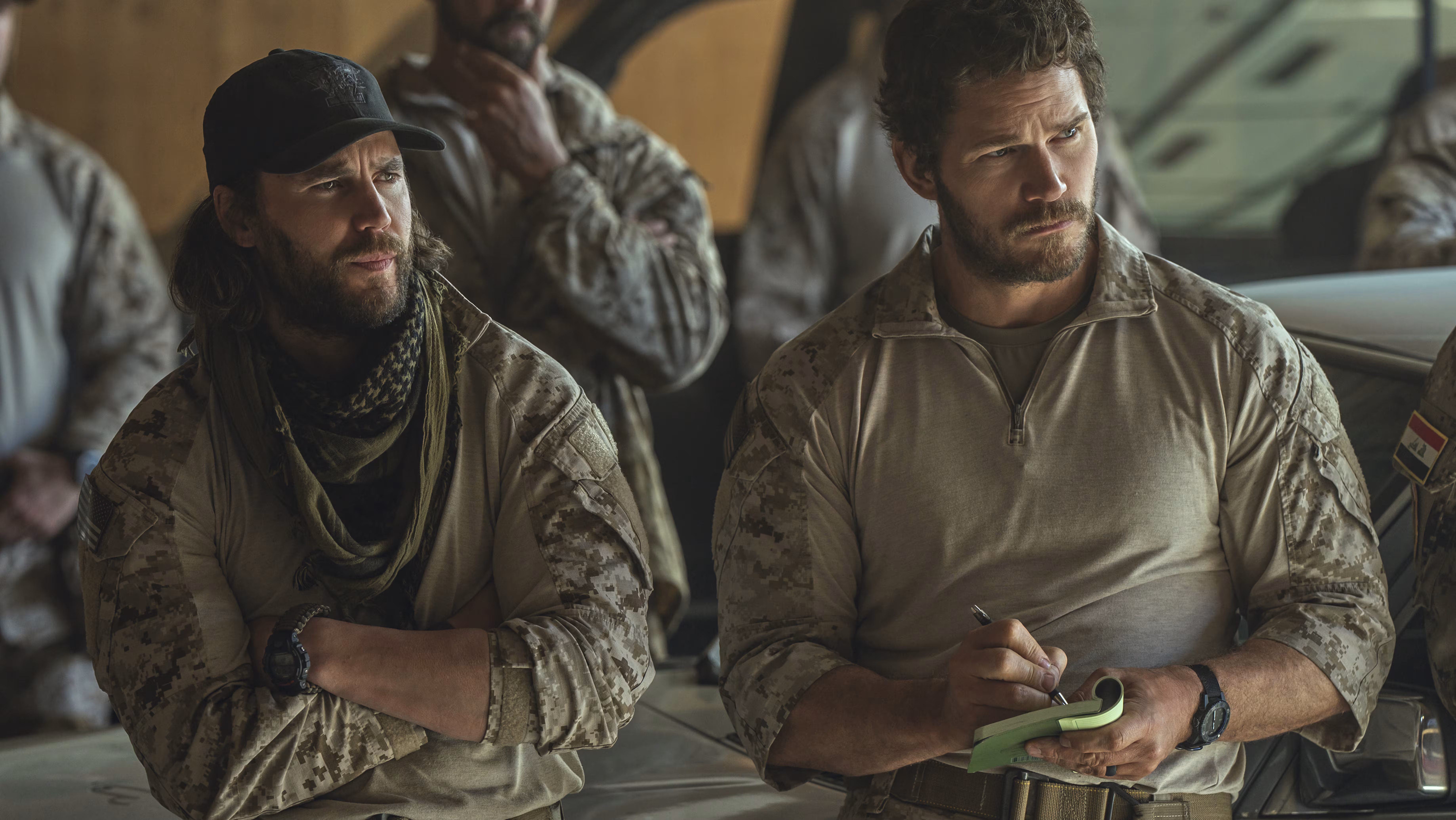 Chris Pratt wearing MTM Black Vulture in The Terminal List: Dark Wolf