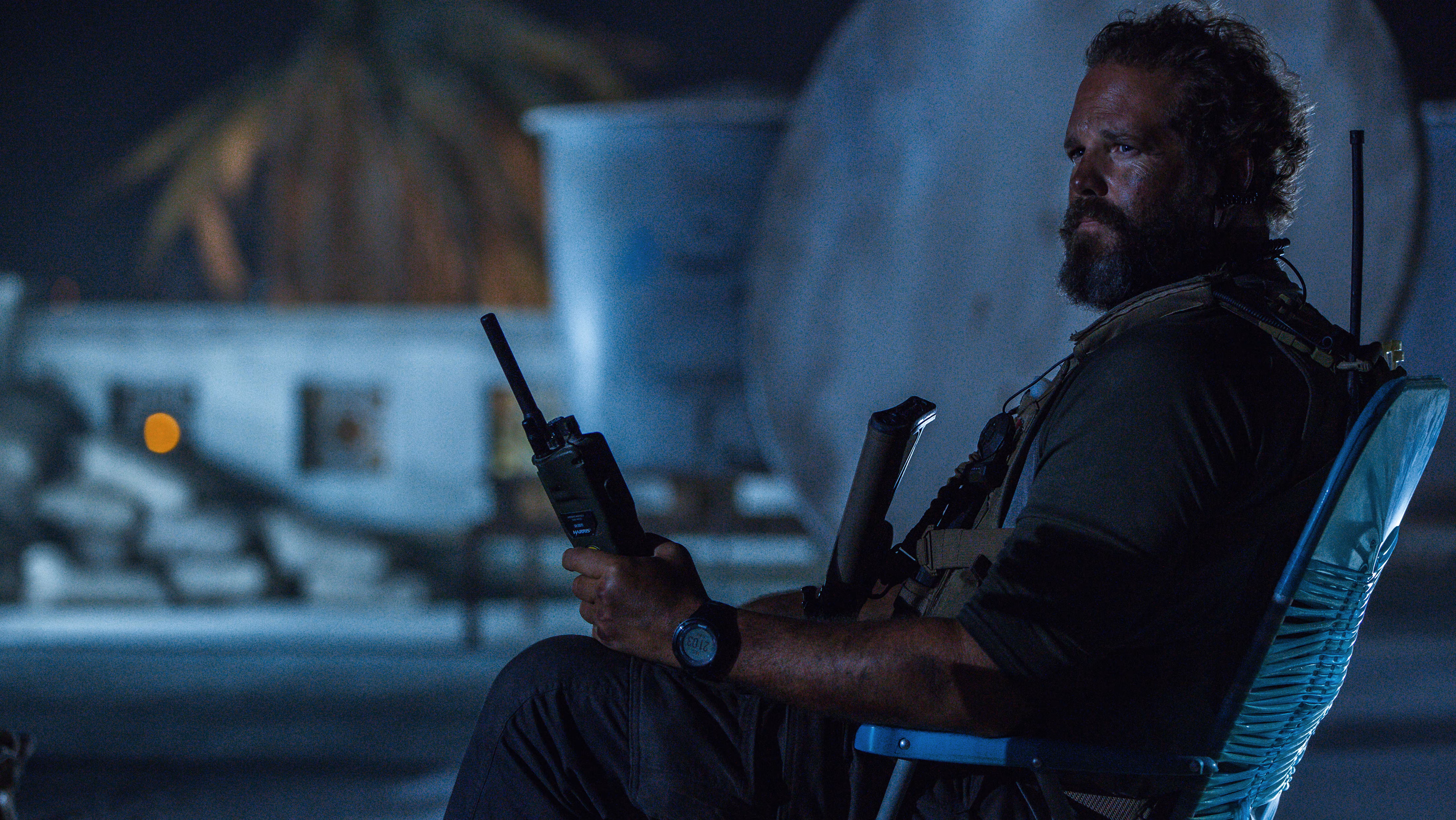 David Denman wearing Suunto Core All Black in 13 Hours: The Secret Soldiers of Benghazi