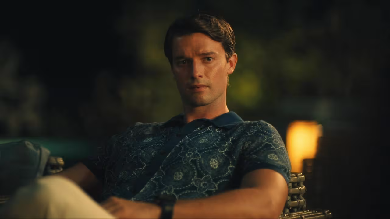 Patrick Schwarzenegger wearing Rolex Milgauss in The White Lotus