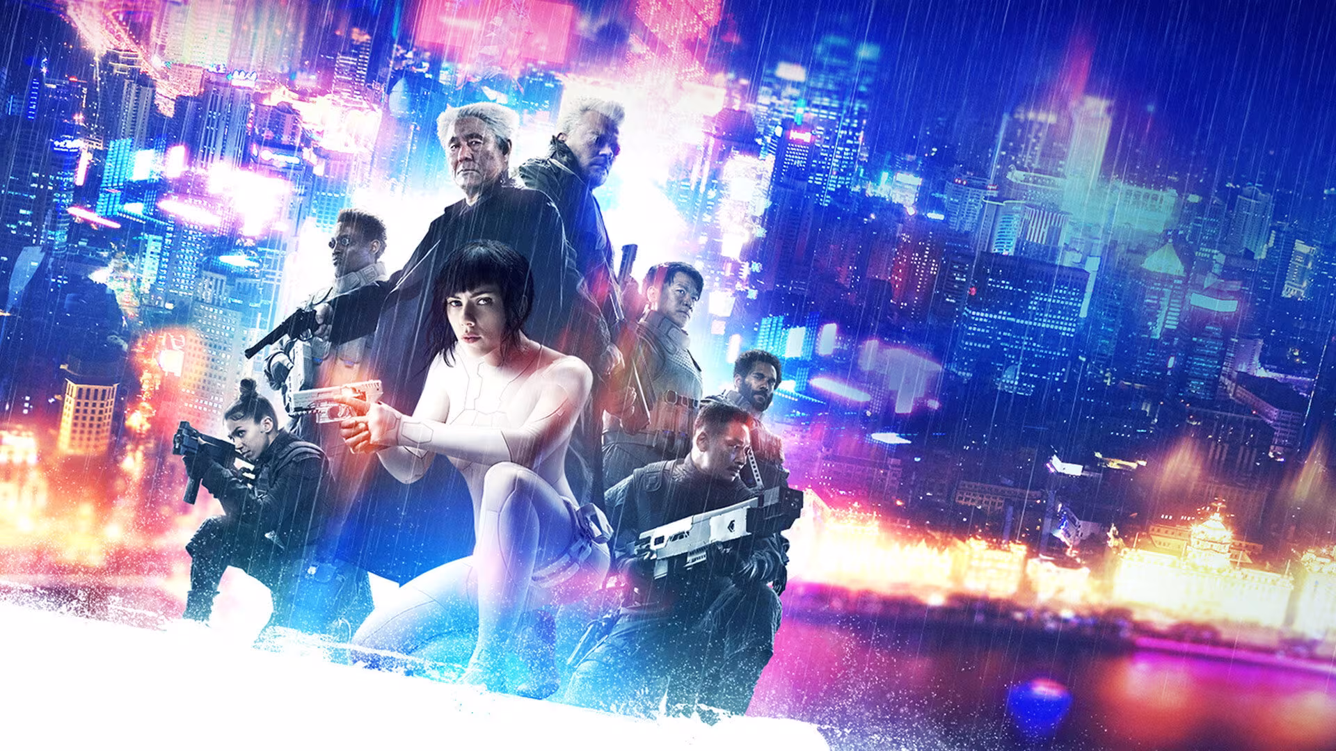 Chin Han wearing Casio Data Bank DBC-1500 in Ghost in the Shell