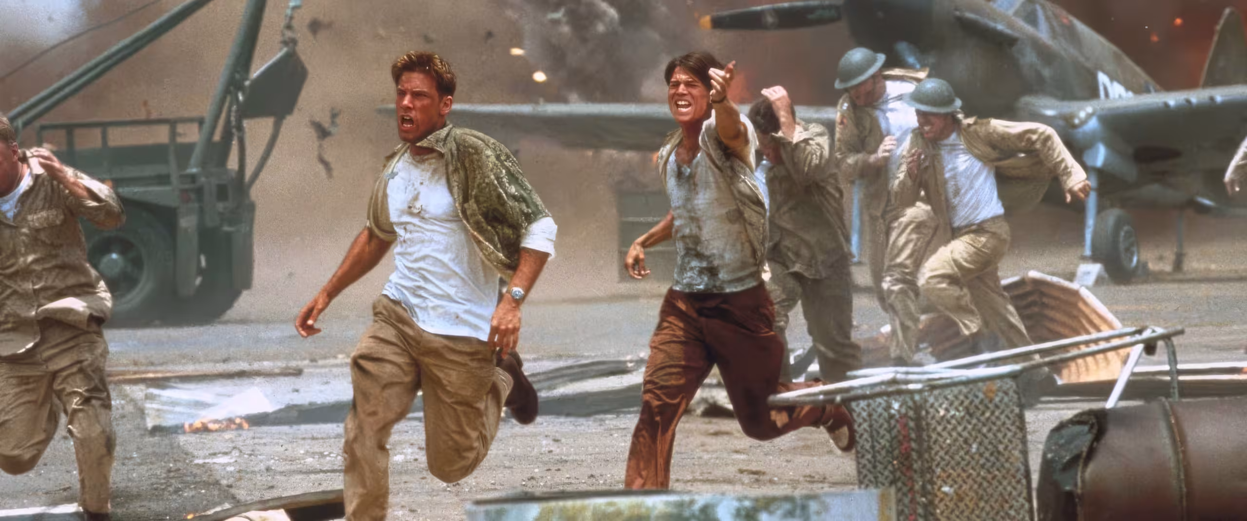Ben Affleck wearing Hamilton Khaki Field in Pearl Harbor