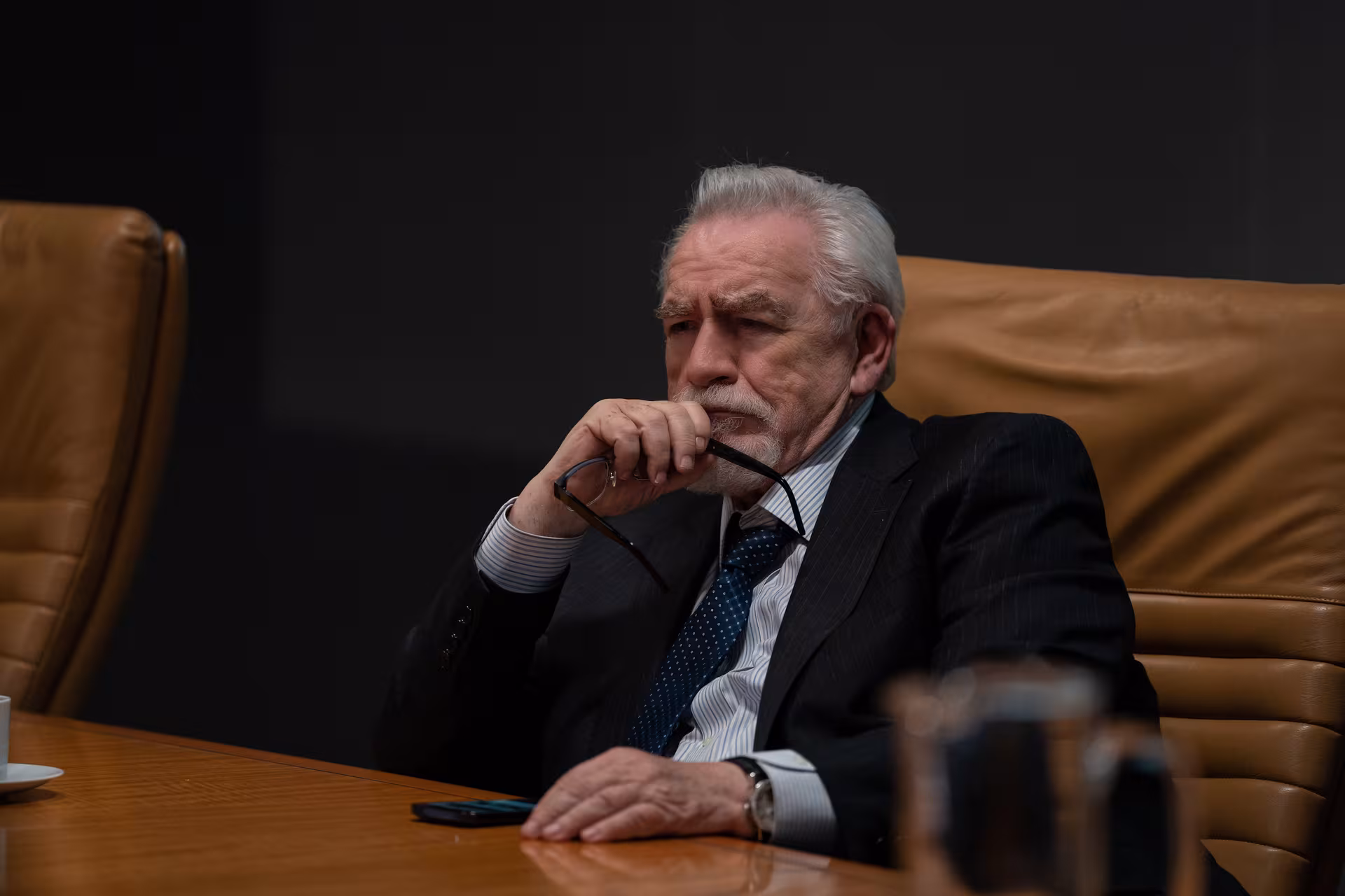 Brian Cox wearing Breguet Classique in Succession